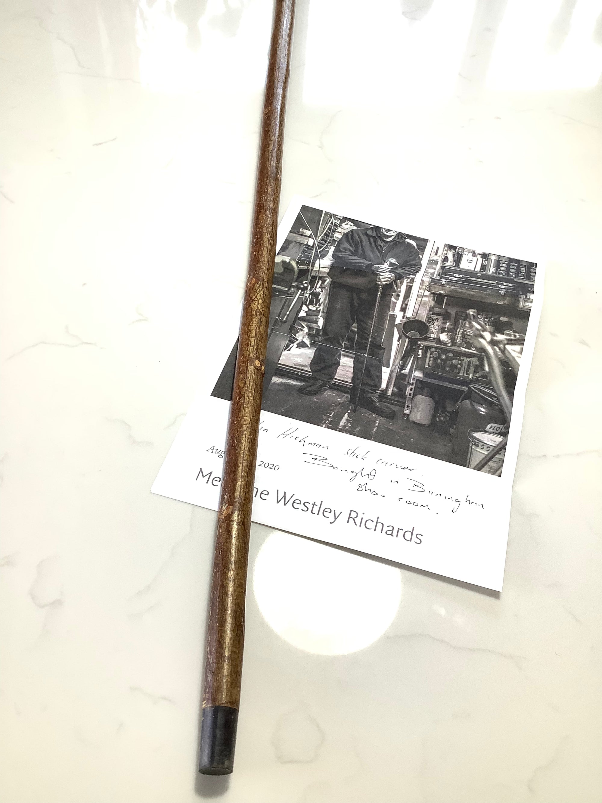 Westley Richards Hand Carved Duck Walking Stick By Master Carver