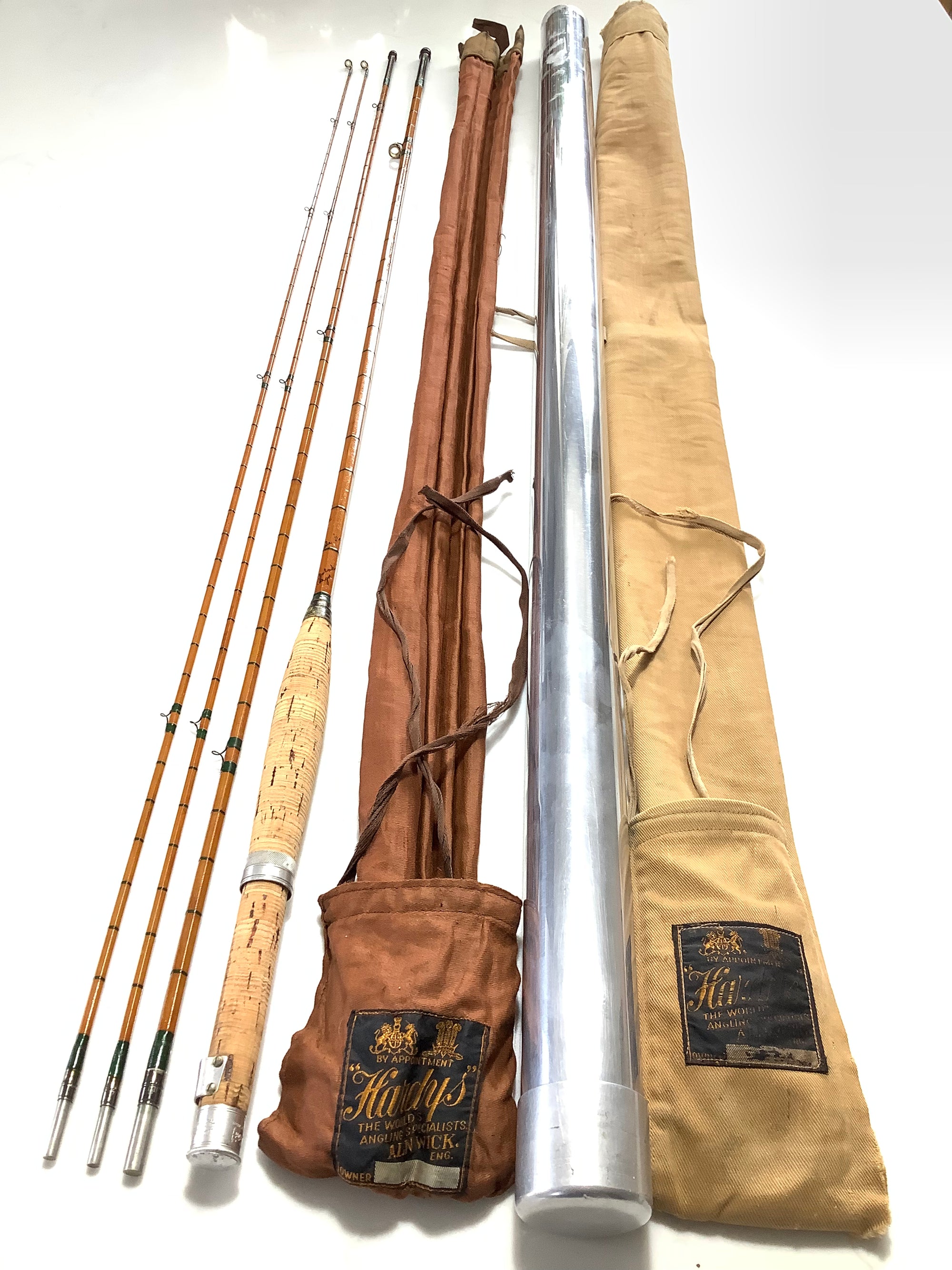 Rare Hardy Bros FAIRCHILD Built Palakona Cane 9ft Fly Rod
