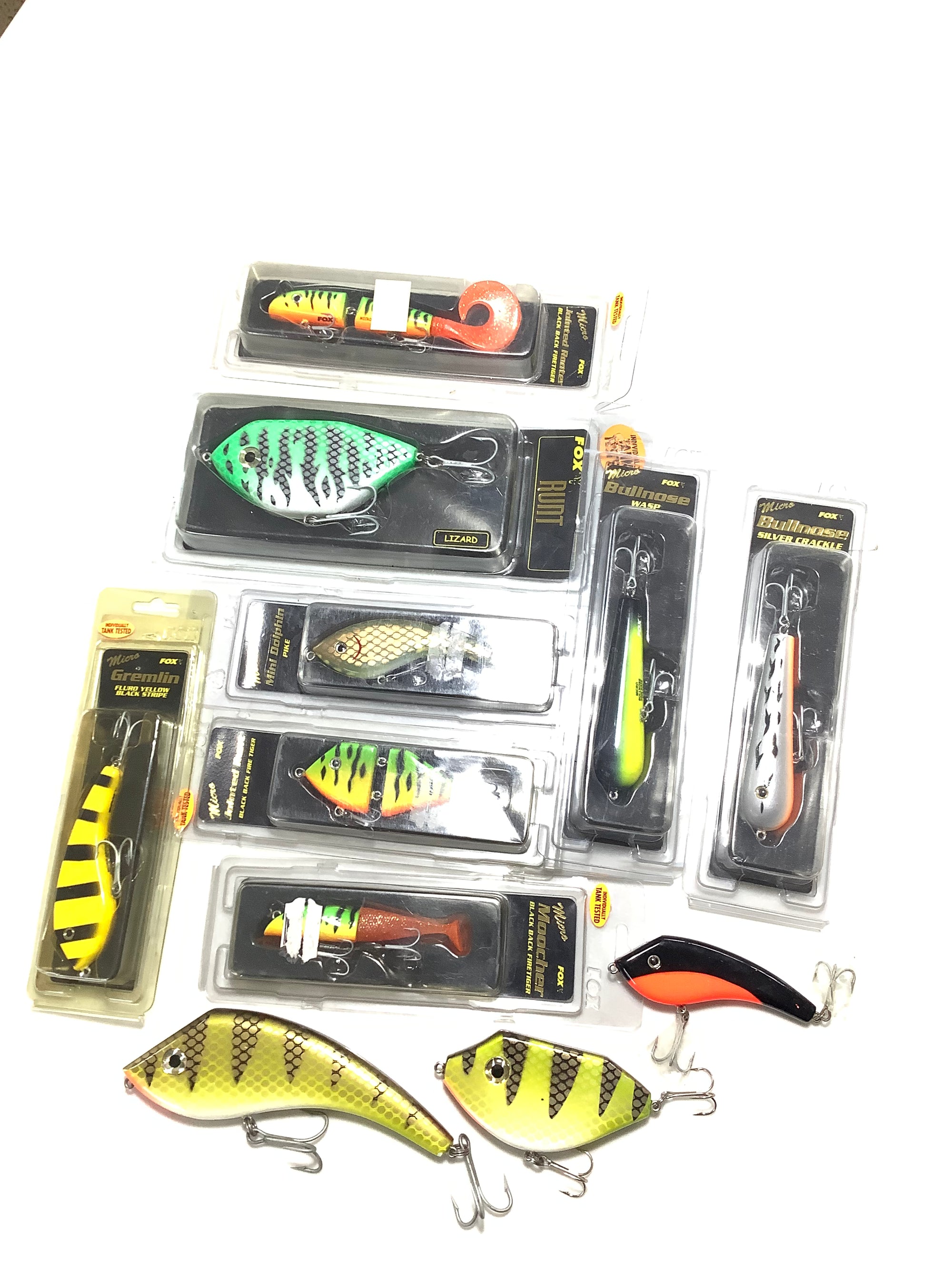 A selection of FOX Pike Lures