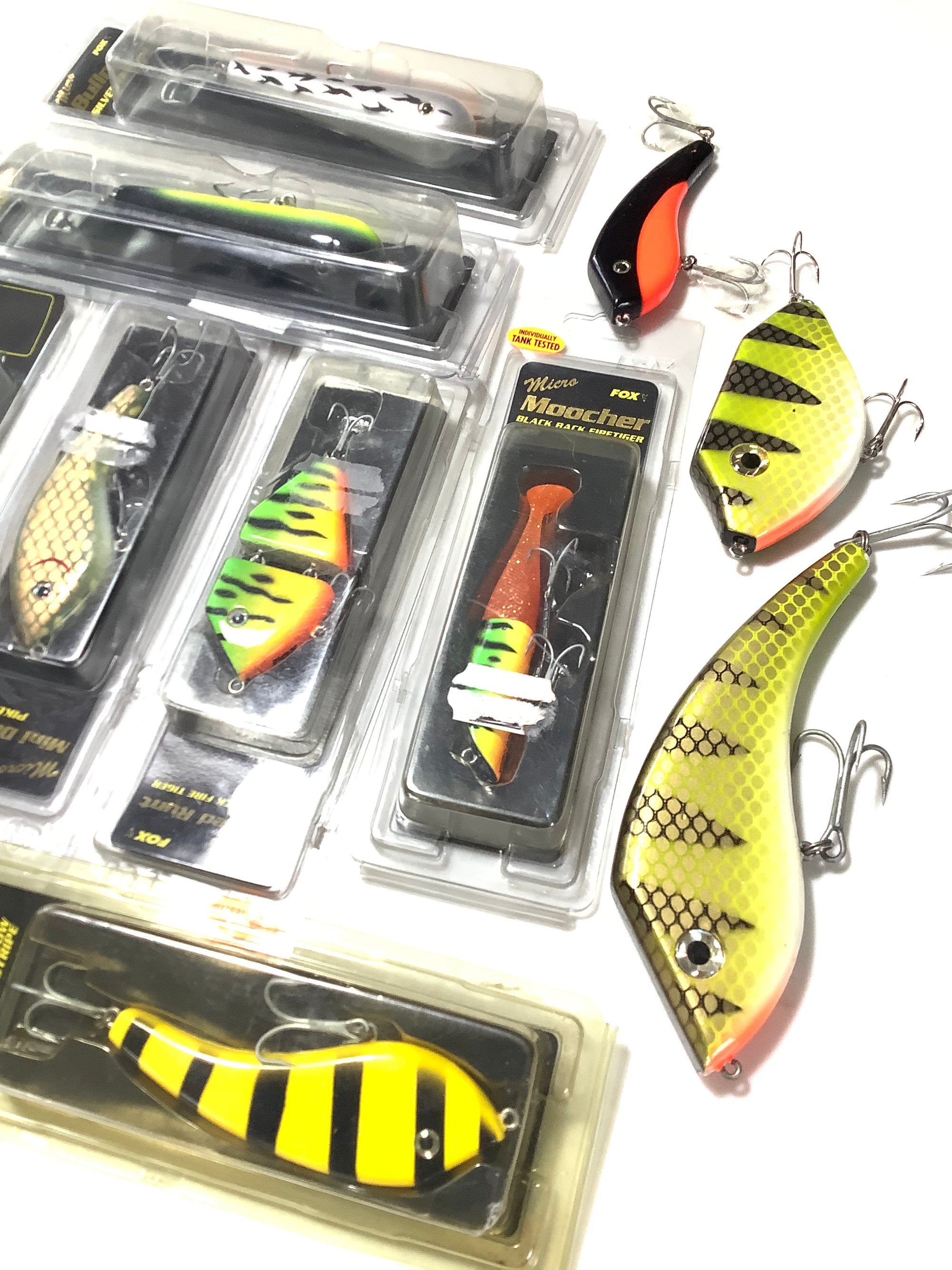 A selection of FOX Pike Lures