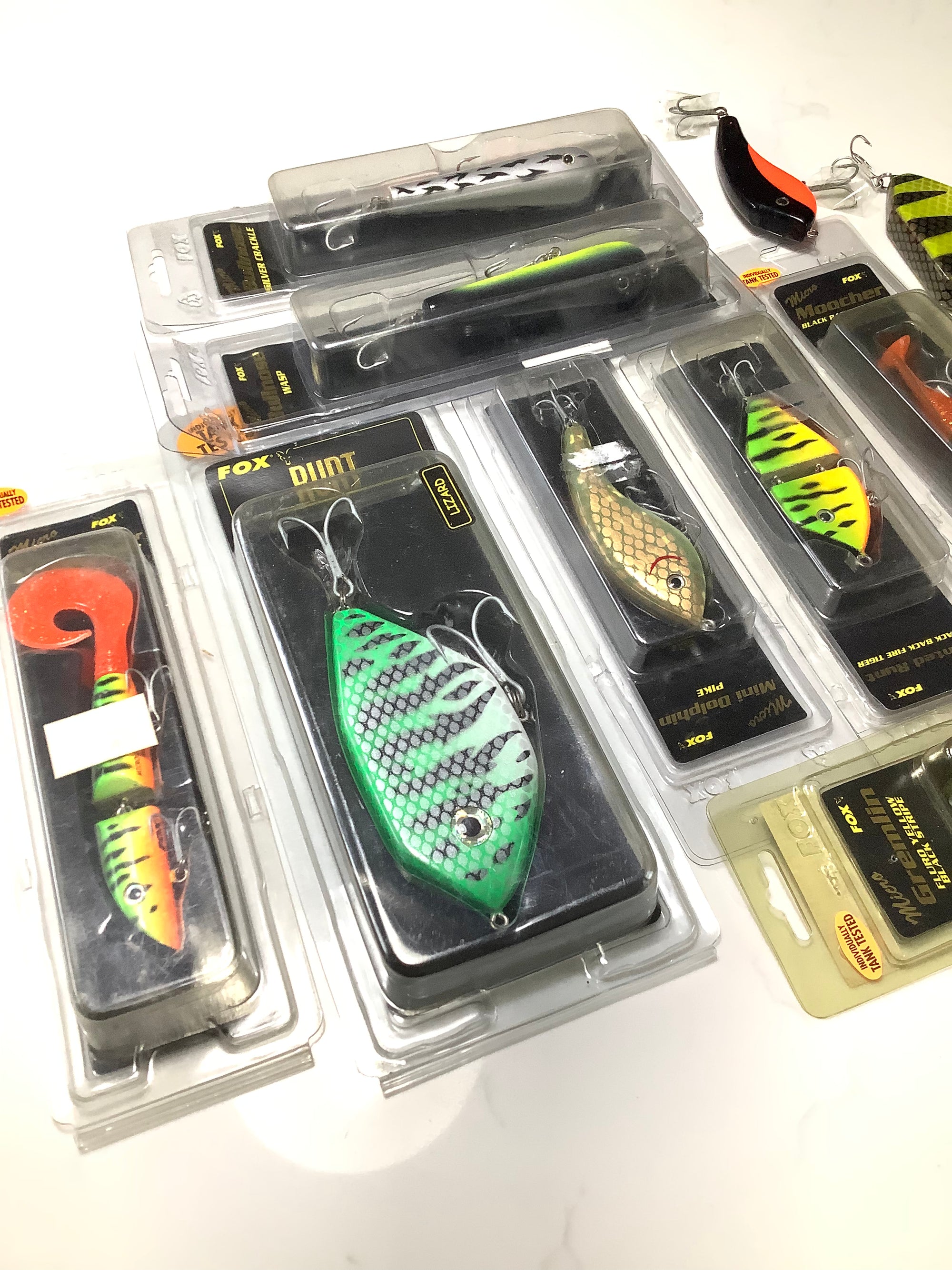 A selection of FOX Pike Lures