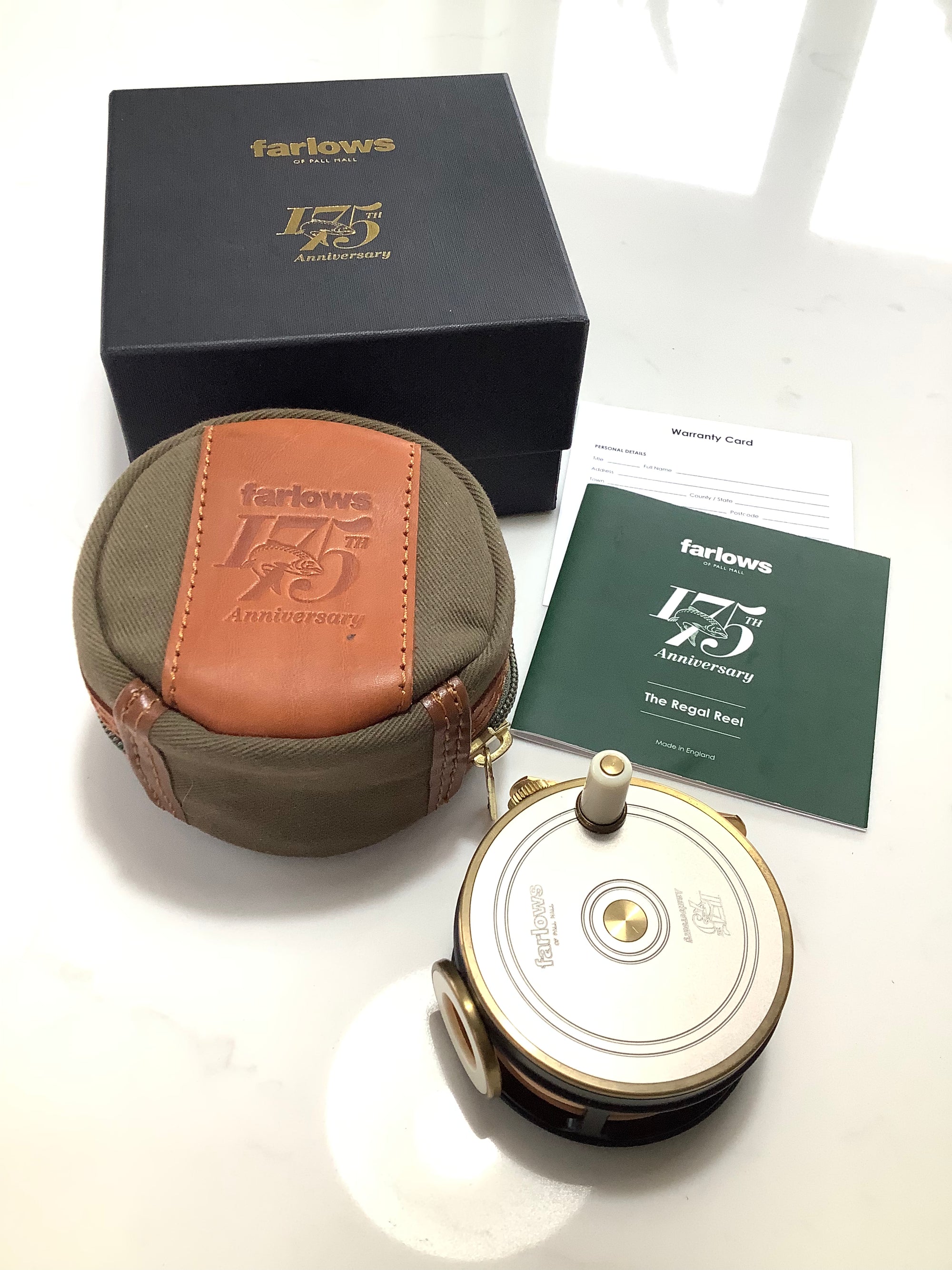 New FARLOWS of Pall Mall 3” 175th Anniversary Fly Reel with a New Cortland 444 Line