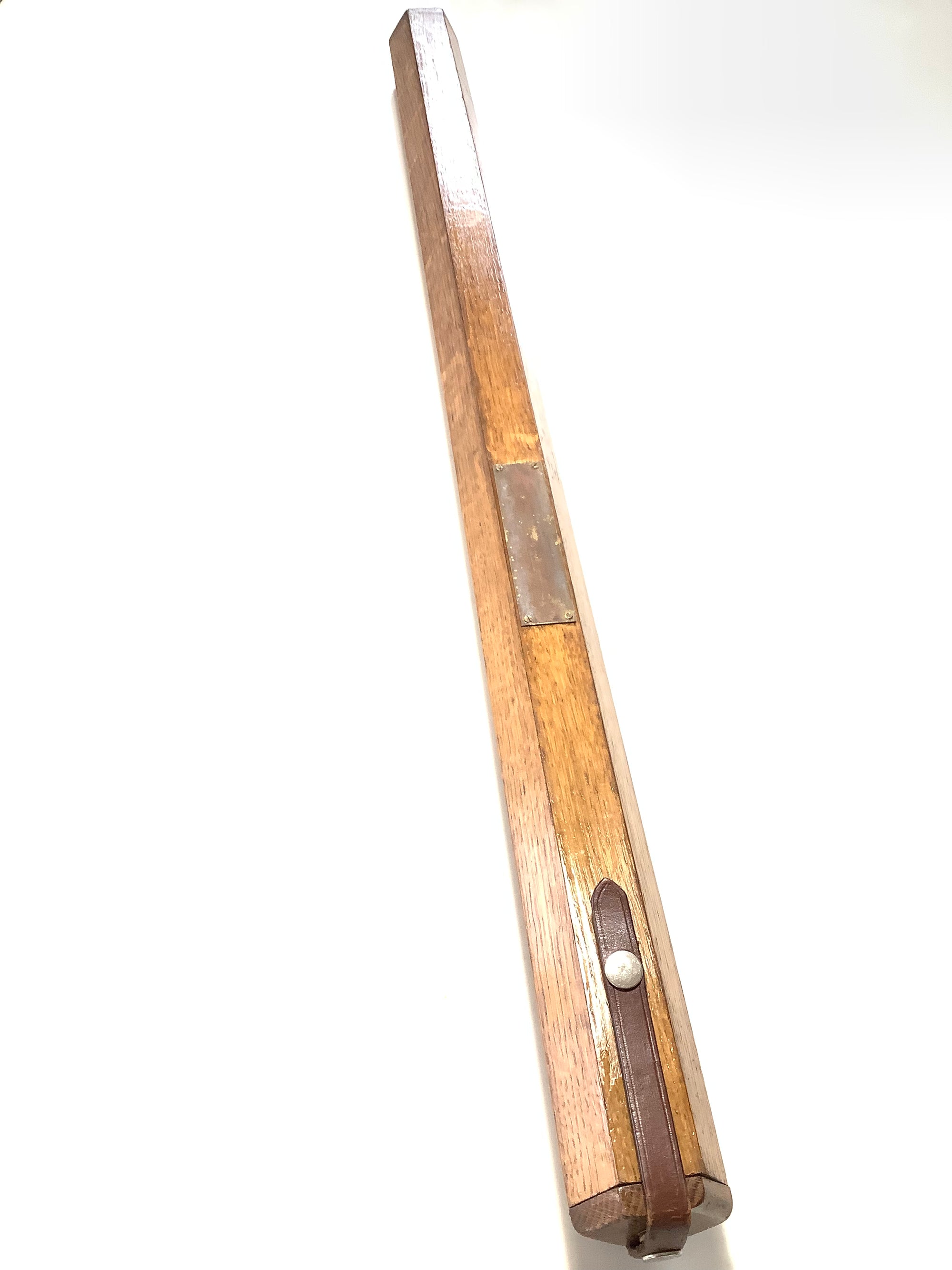 Vintage Hand crafted Solid Oak Hexagonal Rod Holder