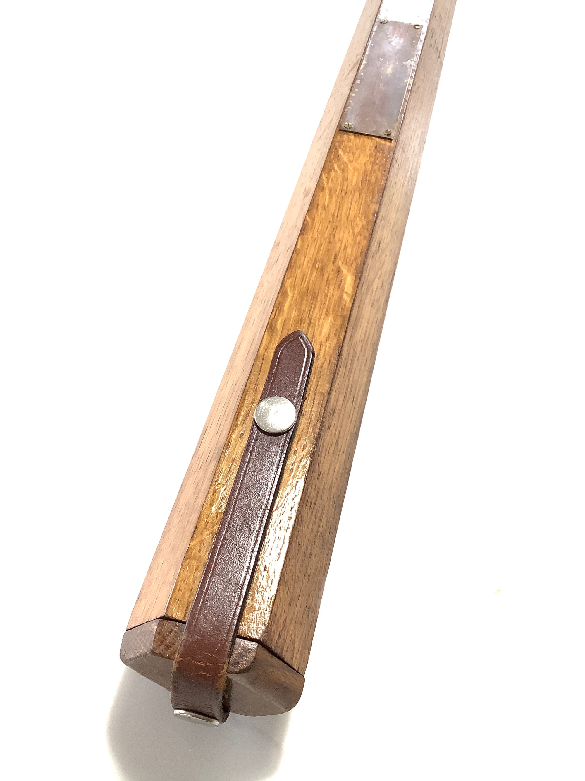 Vintage Hand crafted Solid Oak Hexagonal Rod Holder