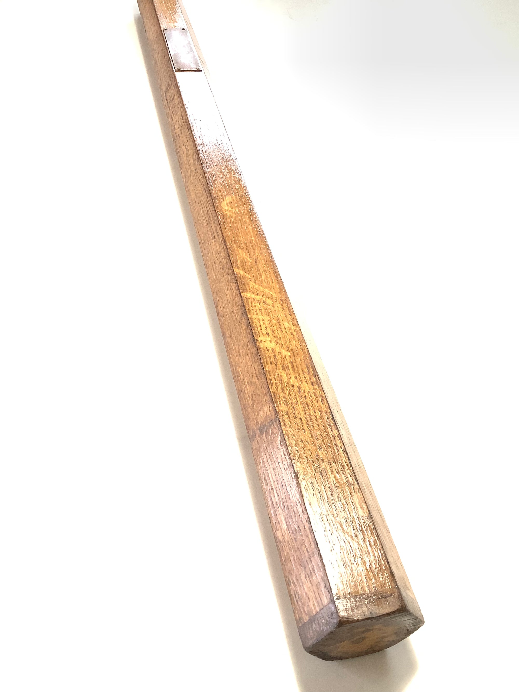 Vintage Hand crafted Solid Oak Hexagonal Rod Holder