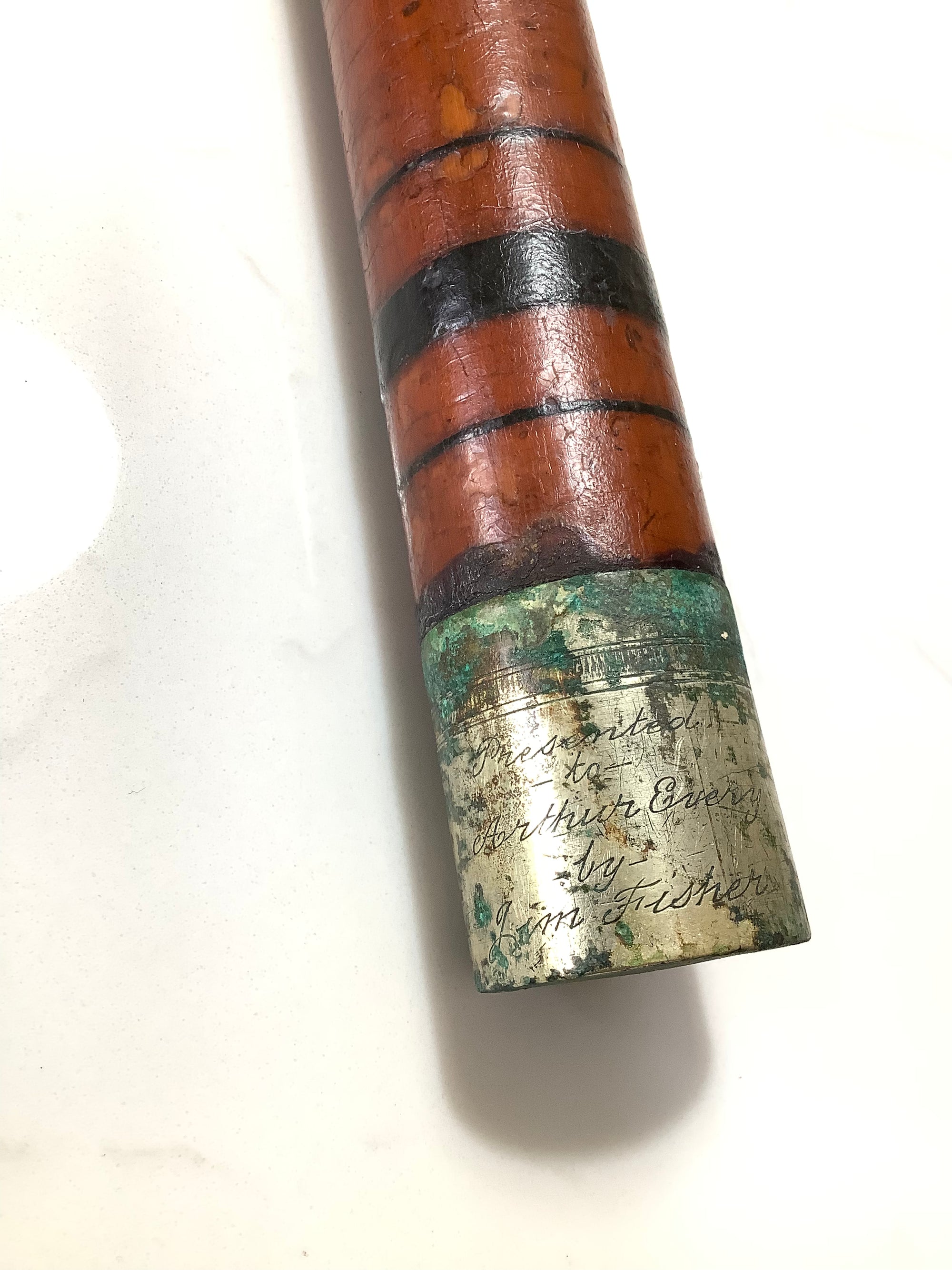 Rare Antique EVANS Roach Pole as found in unrestored Condition