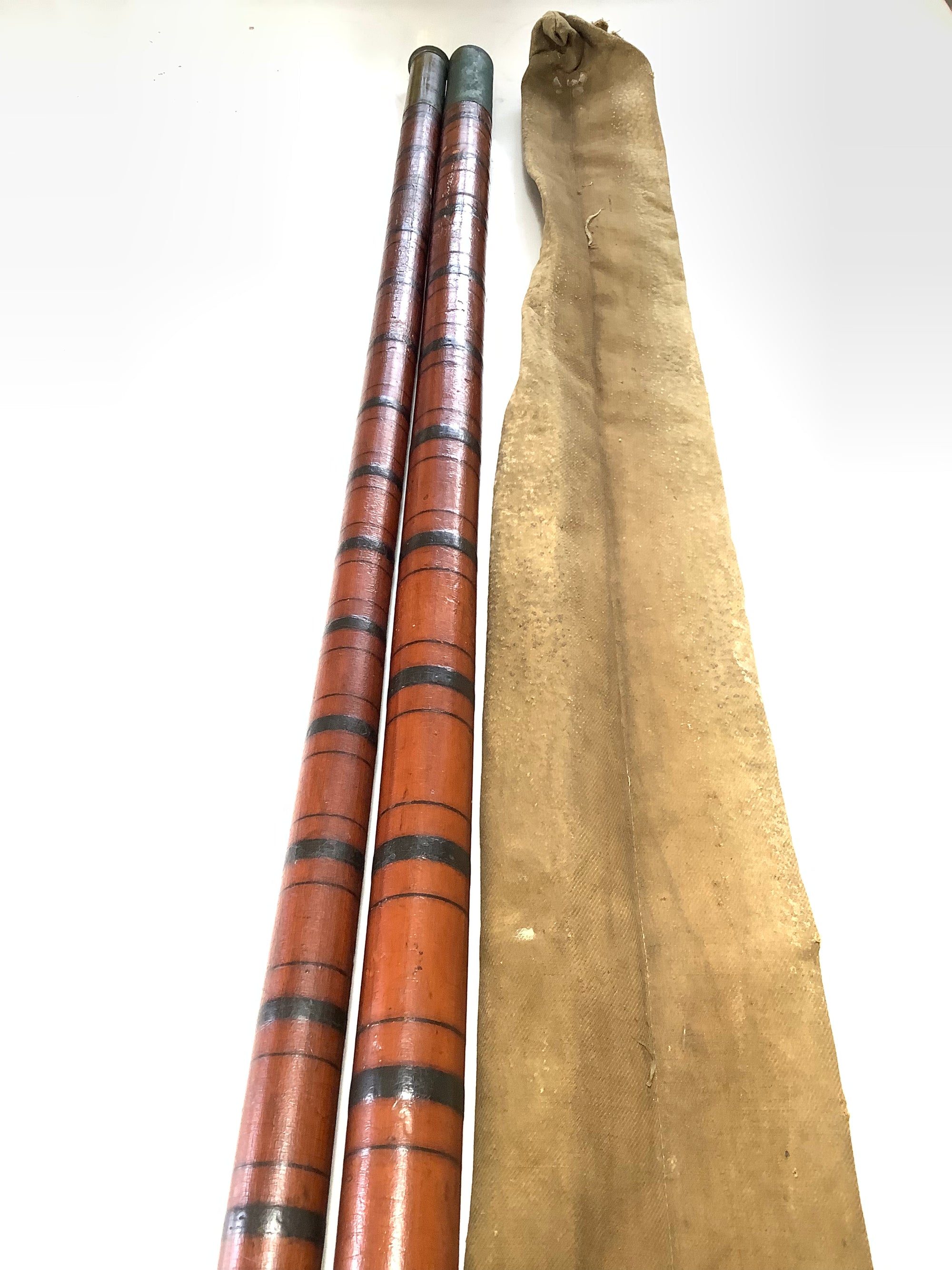 Rare Antique EVANS Roach Pole as found in unrestored Condition