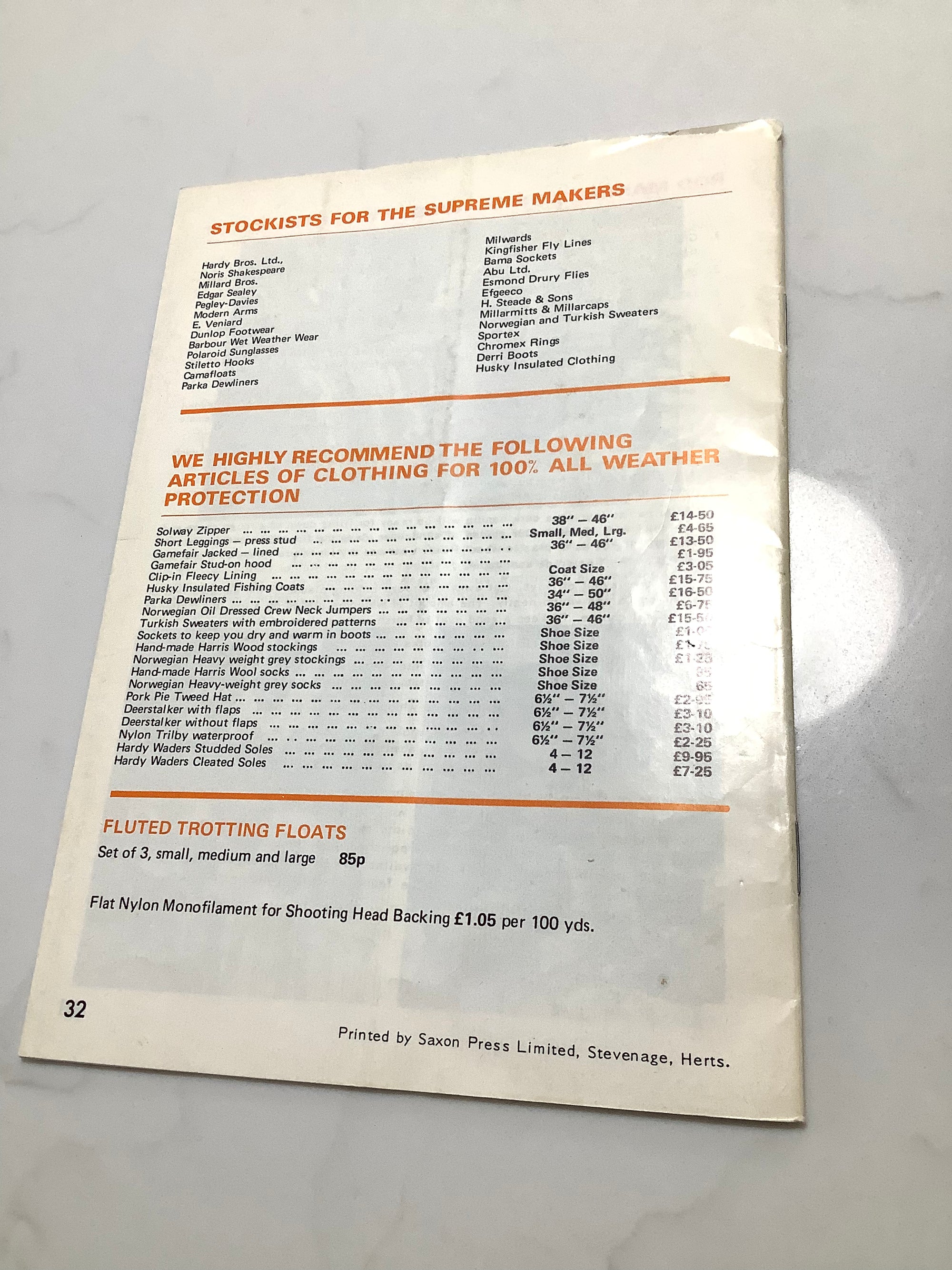 Olivers Of Knebworth 1973-74 Catalogue Guide