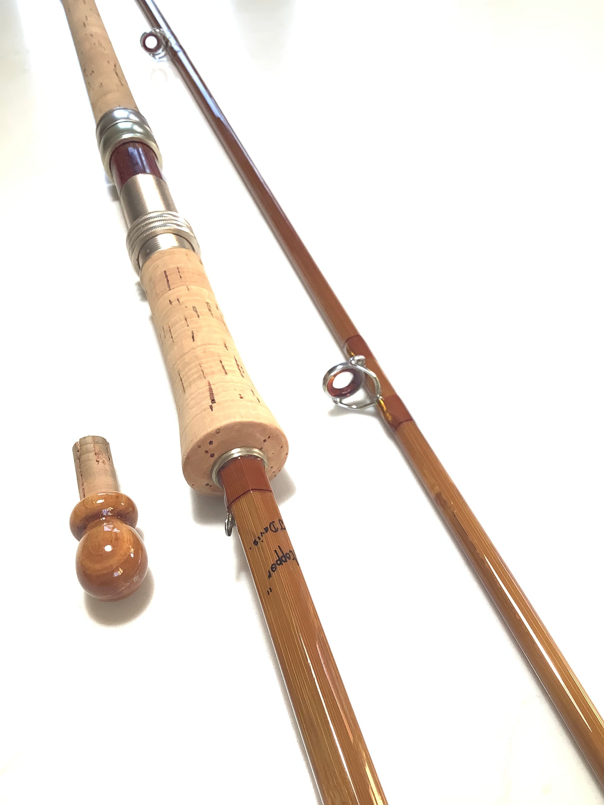 A.J.DAVIS Built Cane “ WHOPPER STOPPER” Carp Rod Deluxe one off Rod, S ...