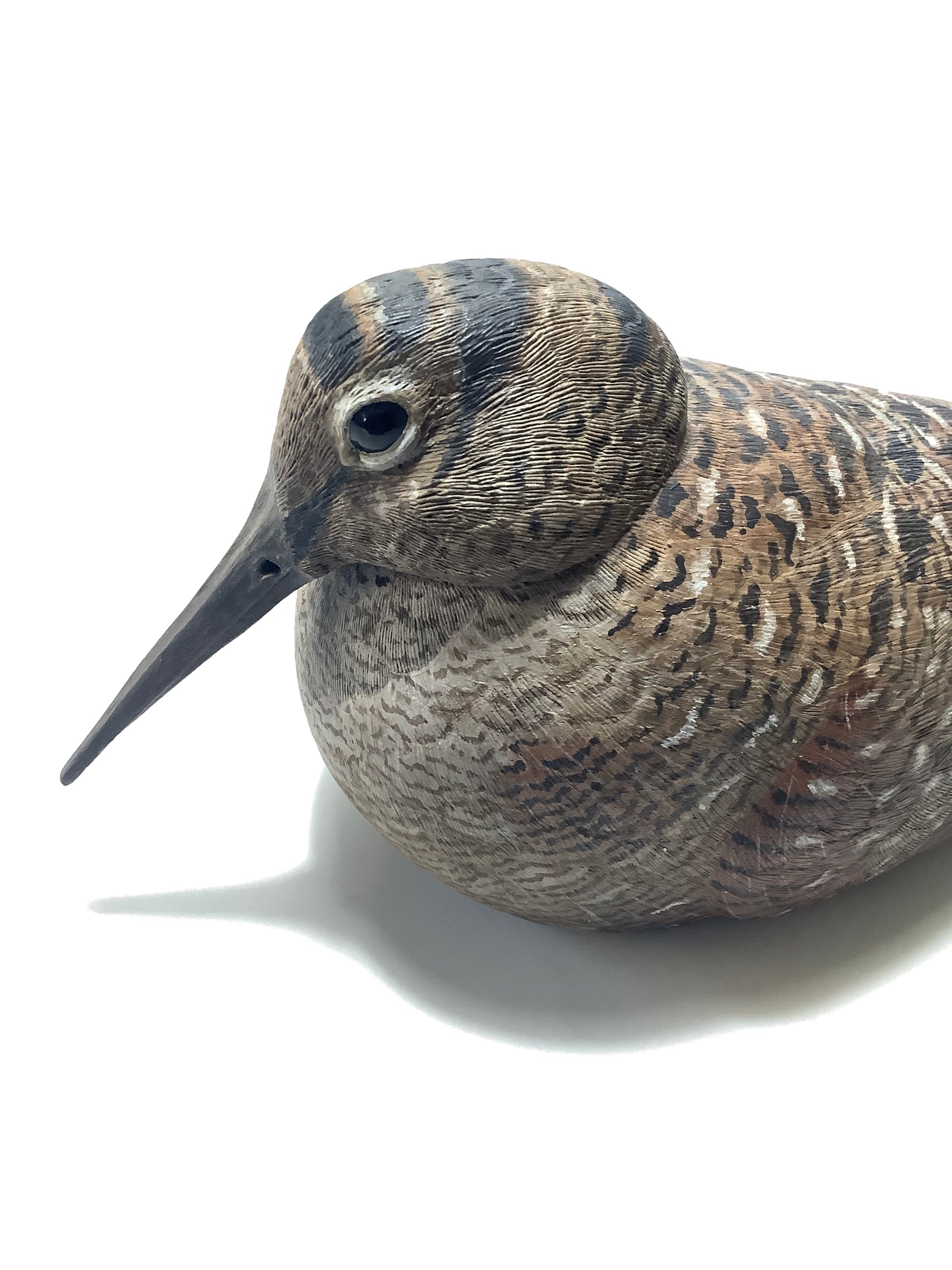 Stunning Hand Carved & Painted Woodcock By Award Winning Wood Carver COLIN CLARK