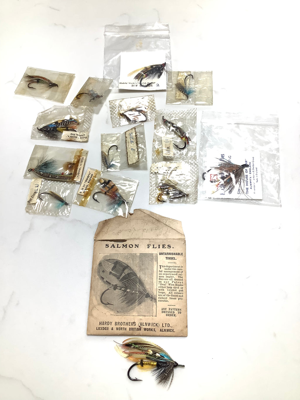 Vintage unused Hardy Bros￼ Salmon Flies