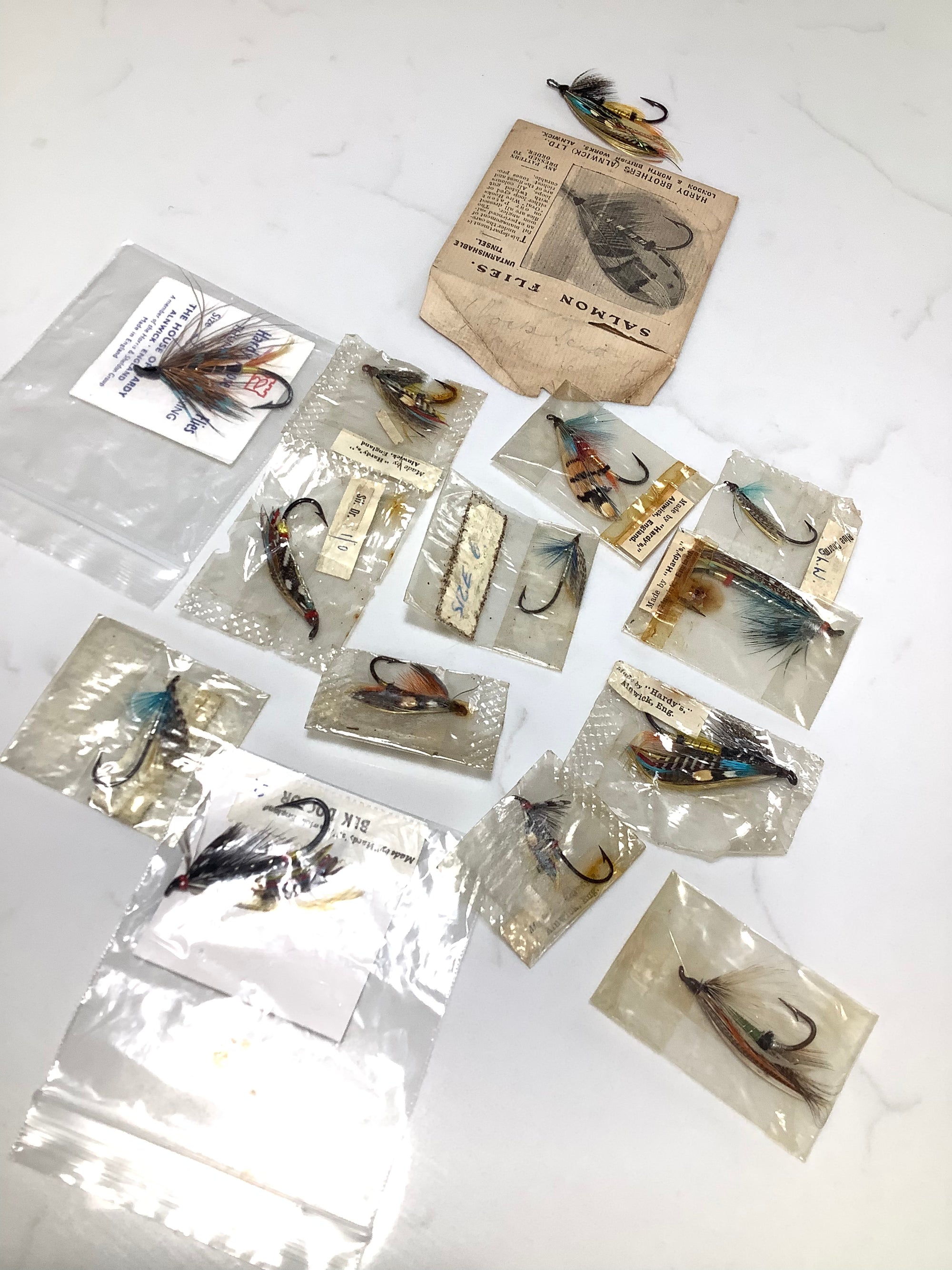 Vintage unused Hardy Bros￼ Salmon Flies