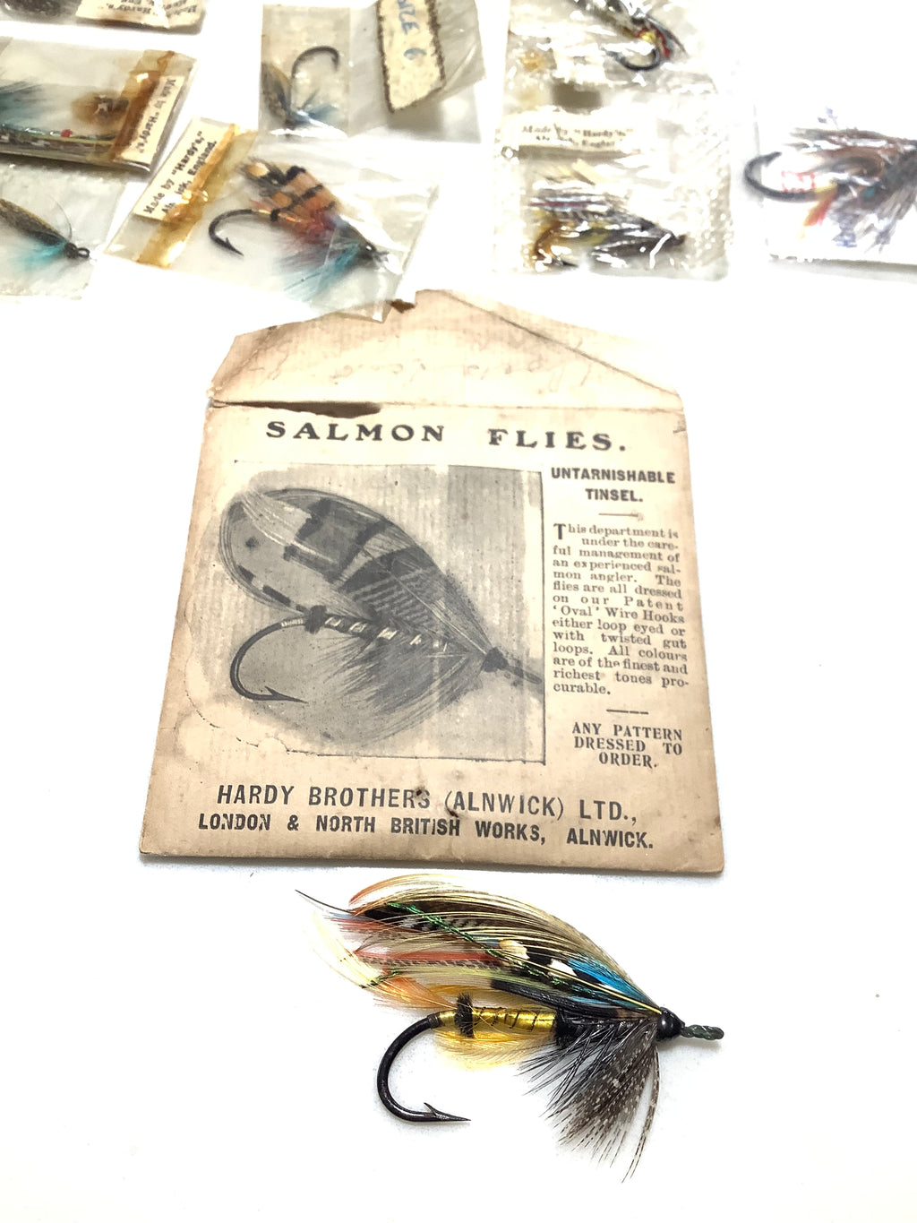 Vintage unused Hardy Bros￼ Salmon Flies