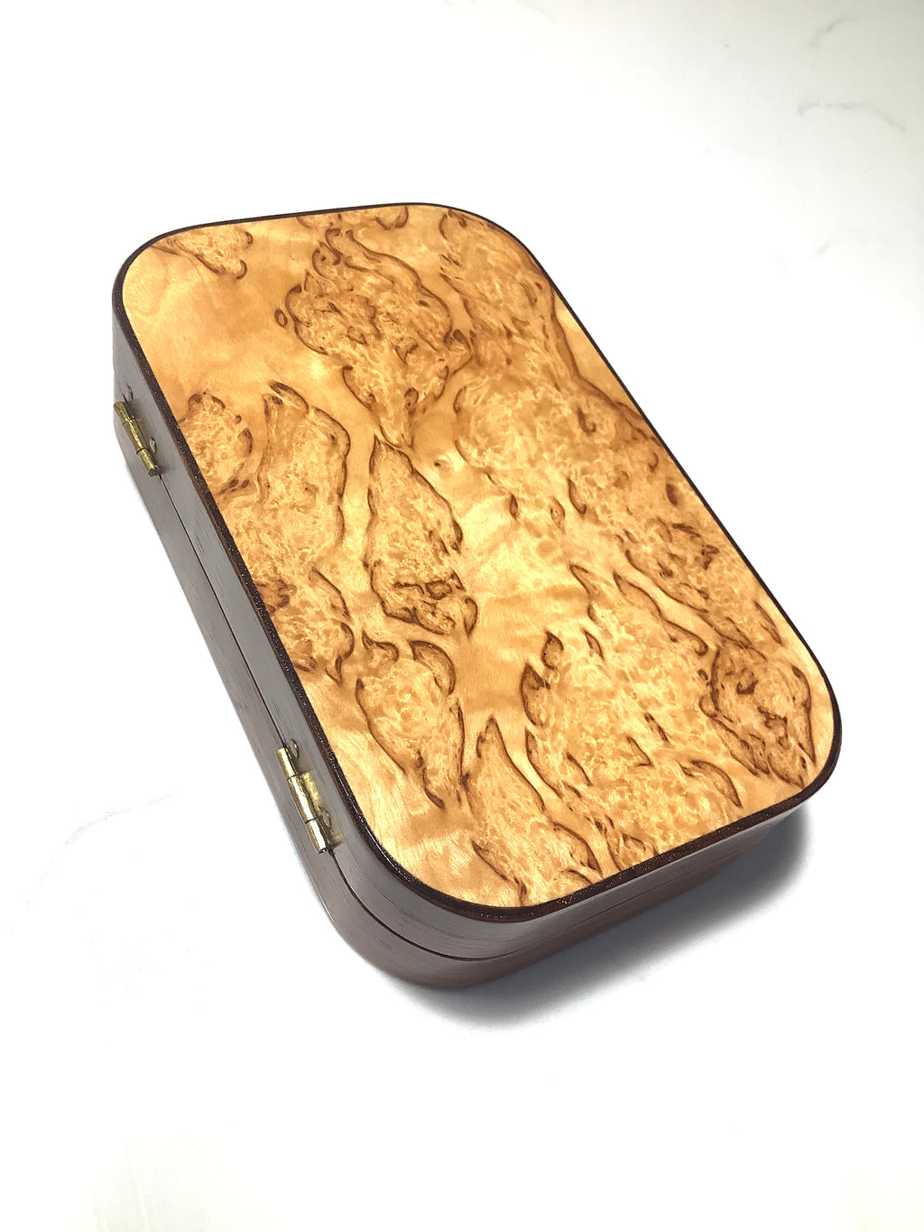 Scarce LARS ANDERSON of SWEDEN Hand Crafted Exotic Wood Fly Box for J:SON Best Swedish Made Flies