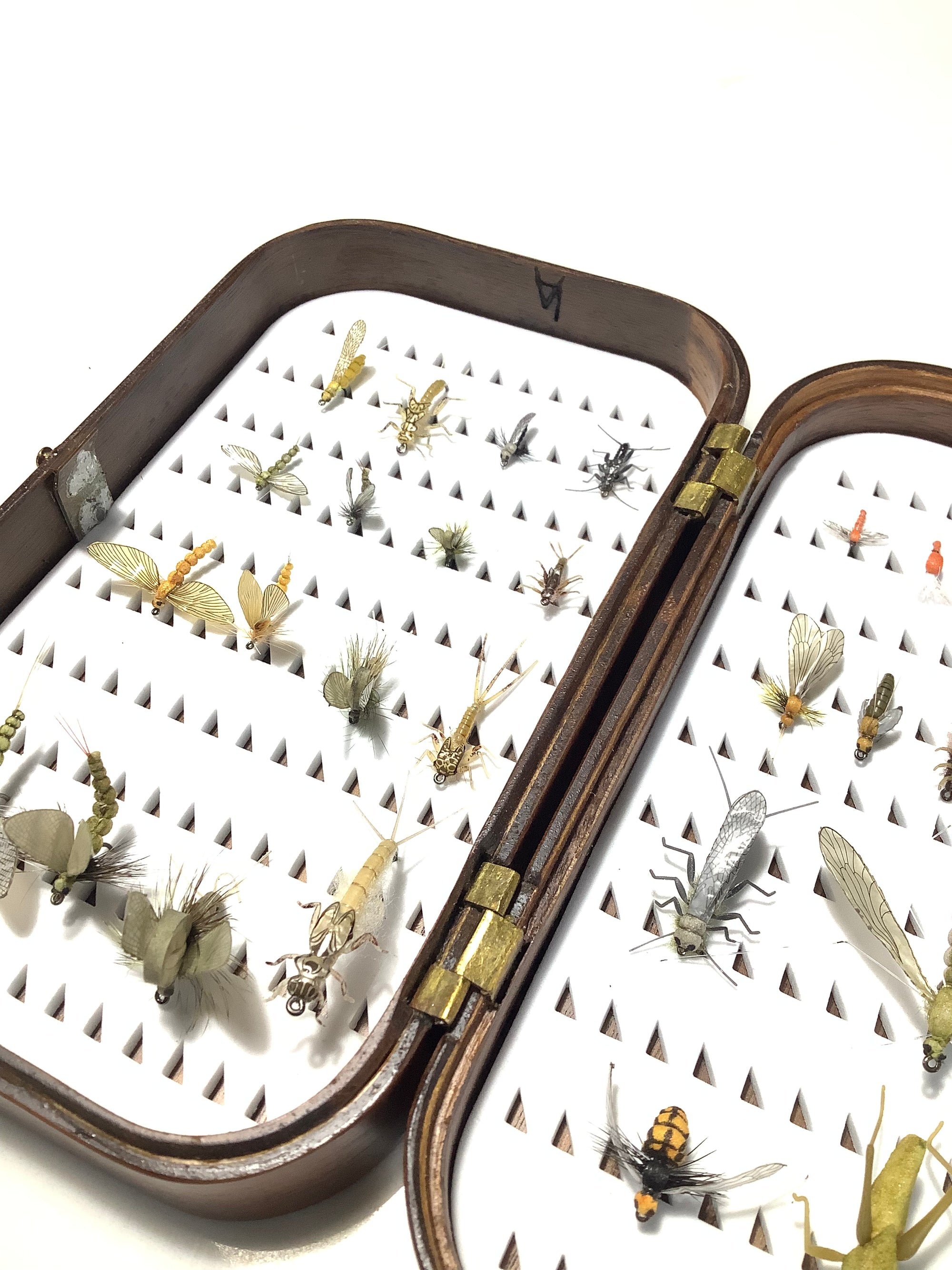 Scarce LARS ANDERSON of SWEDEN Hand Crafted Exotic Wood Fly Box for J:SON Best Swedish Made Flies