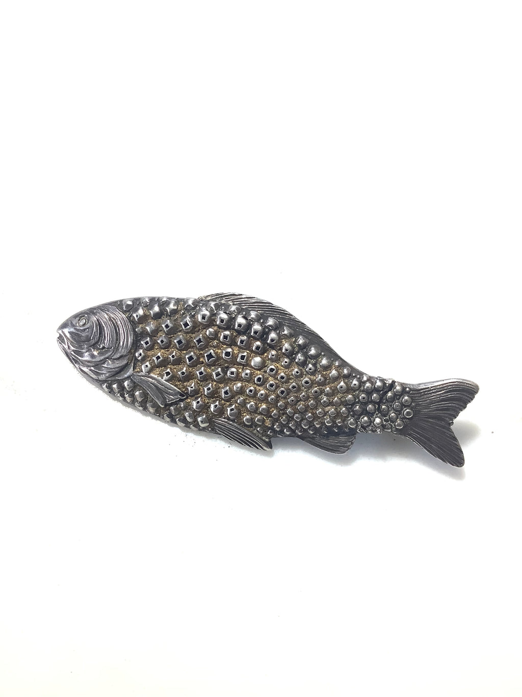 Circa 1882 Silver Fish Brooch