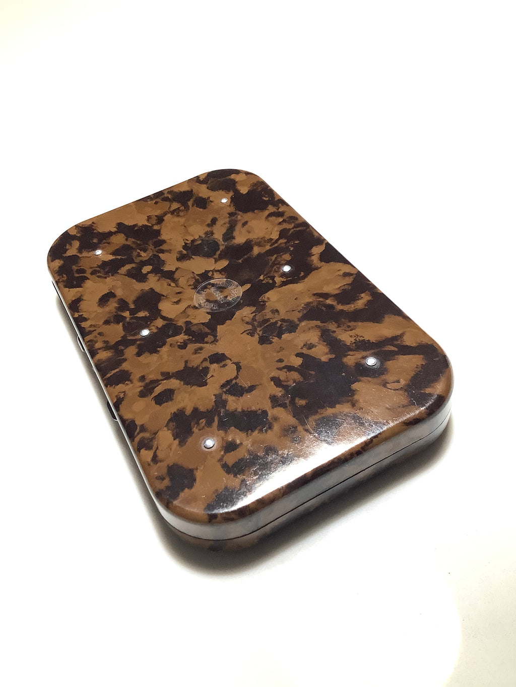 Antique Hardy Bros NERODA CLIP Fly Box fully loaded with good traditional flies