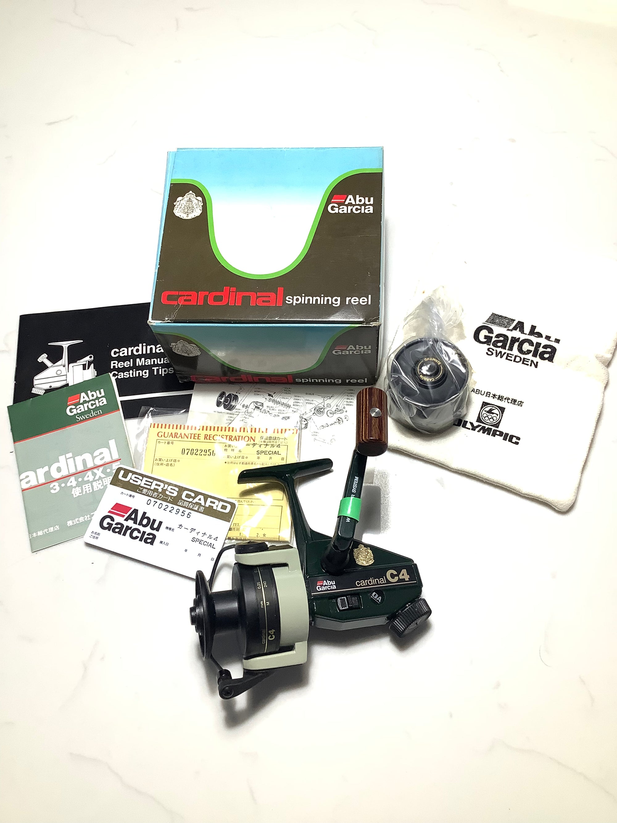 Rare Vintage ABU CARDINAL C4 SPECIAL REEL BOXED AS NEW