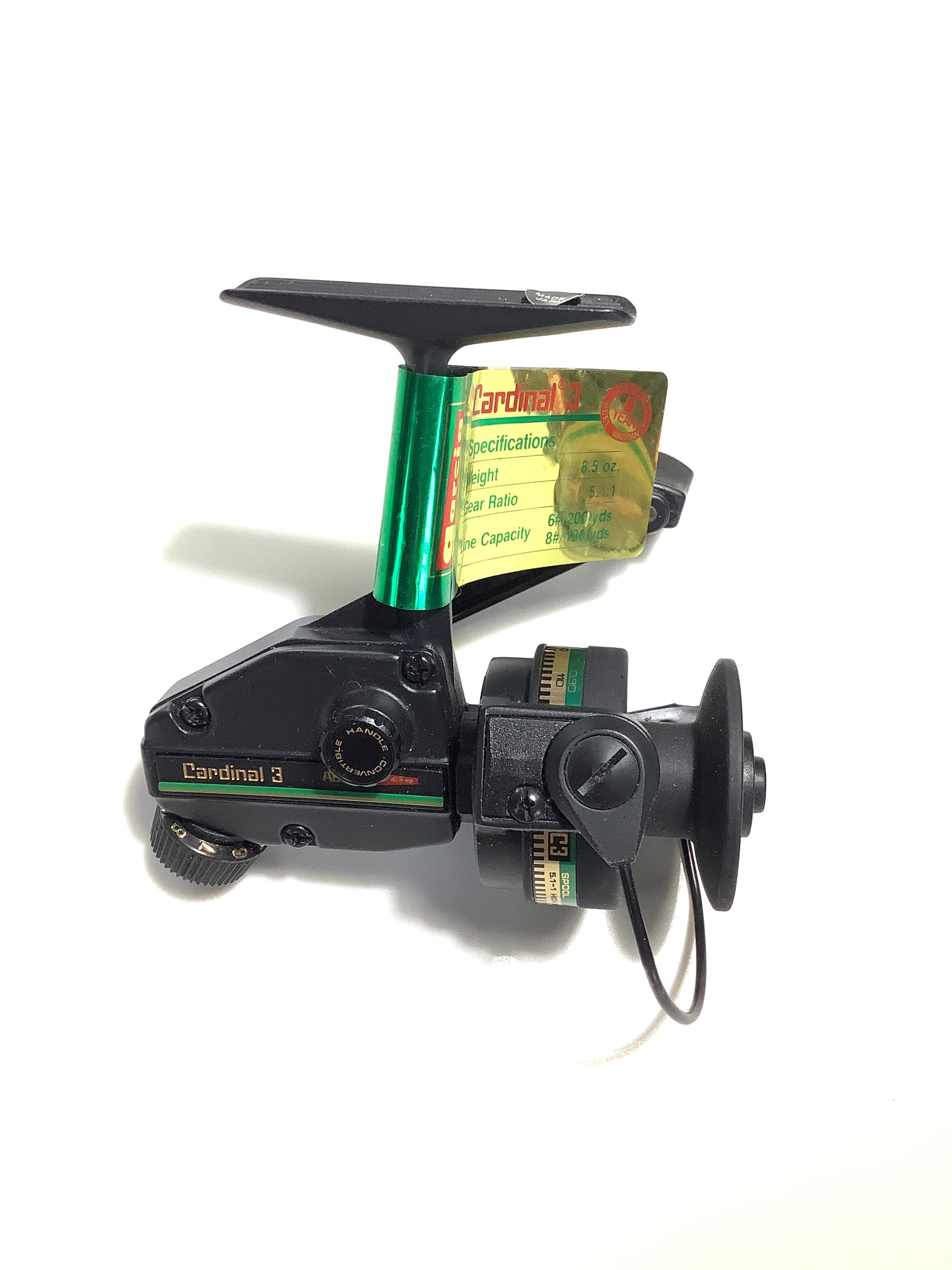 Vintage Boxed ABU Garcia GreenLine CARDINAL 3 Reel UNUSED