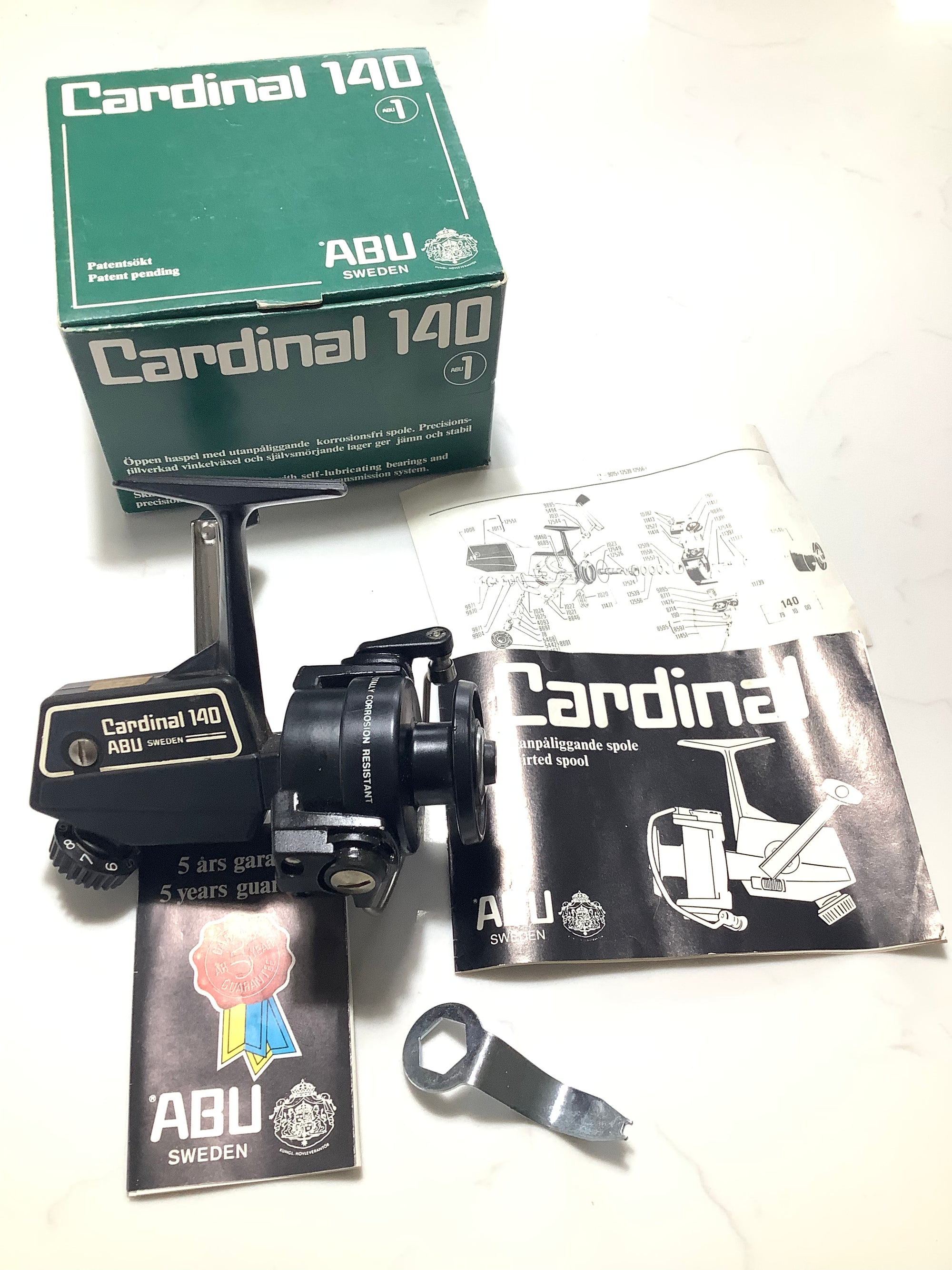 ABU Cardinal 140 as New Full set
