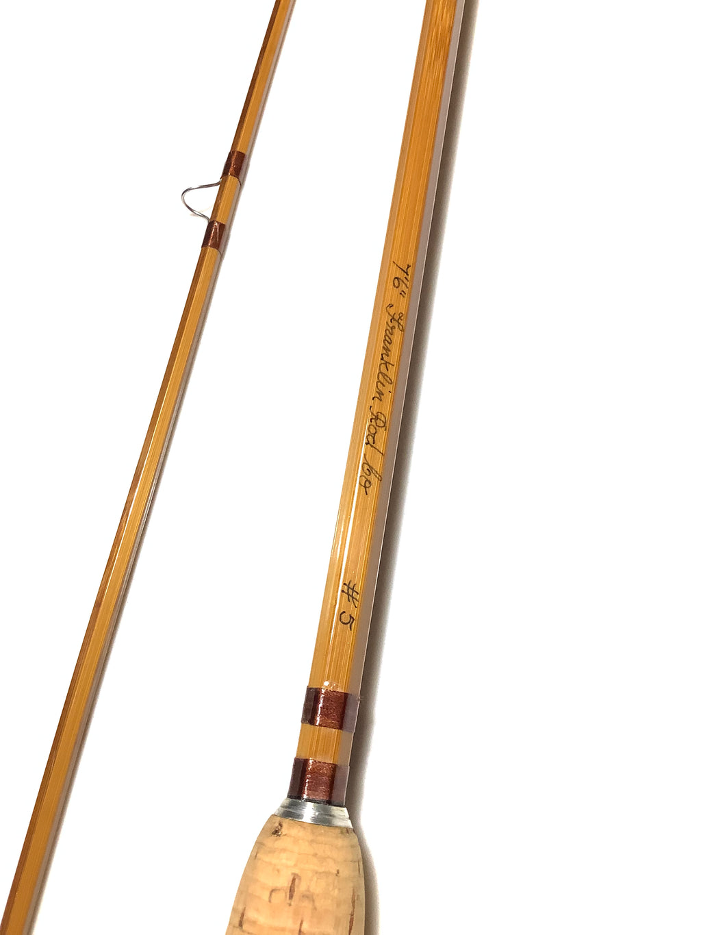 Very Rare FRANKLIN Rod Company/TOM MORAN Built Cane 7 1/2ft Fly Rod