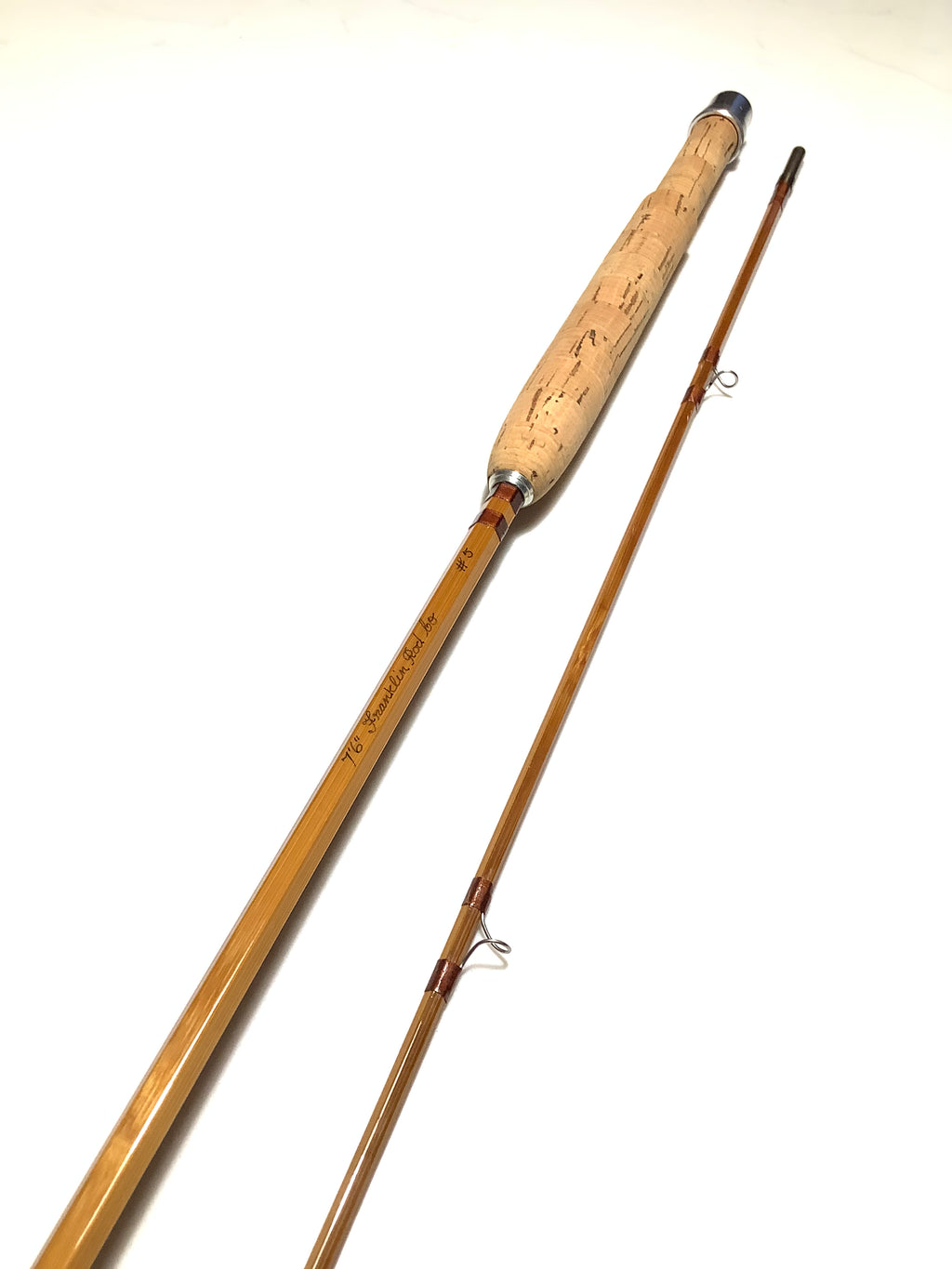 Very Rare FRANKLIN Rod Company/TOM MORAN Built Cane 7 1/2ft Fly Rod