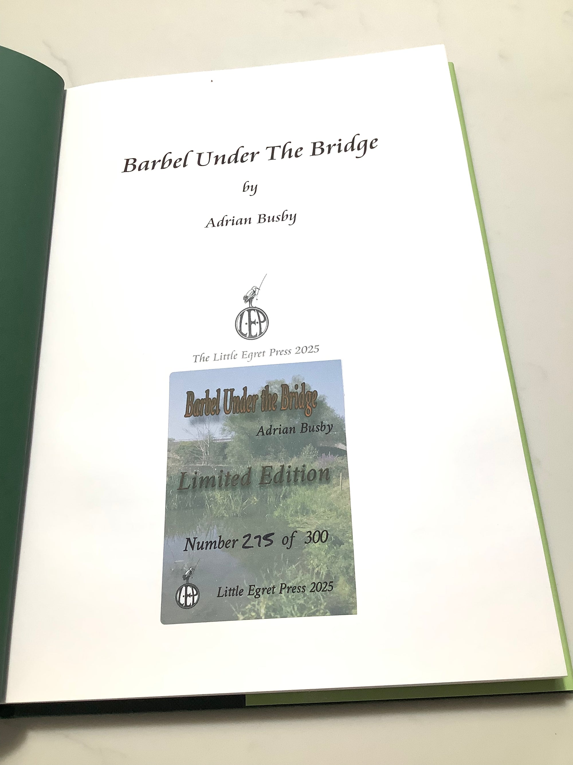 Limited 1st Edition Barbel Under The Bridge By Adrian Busby