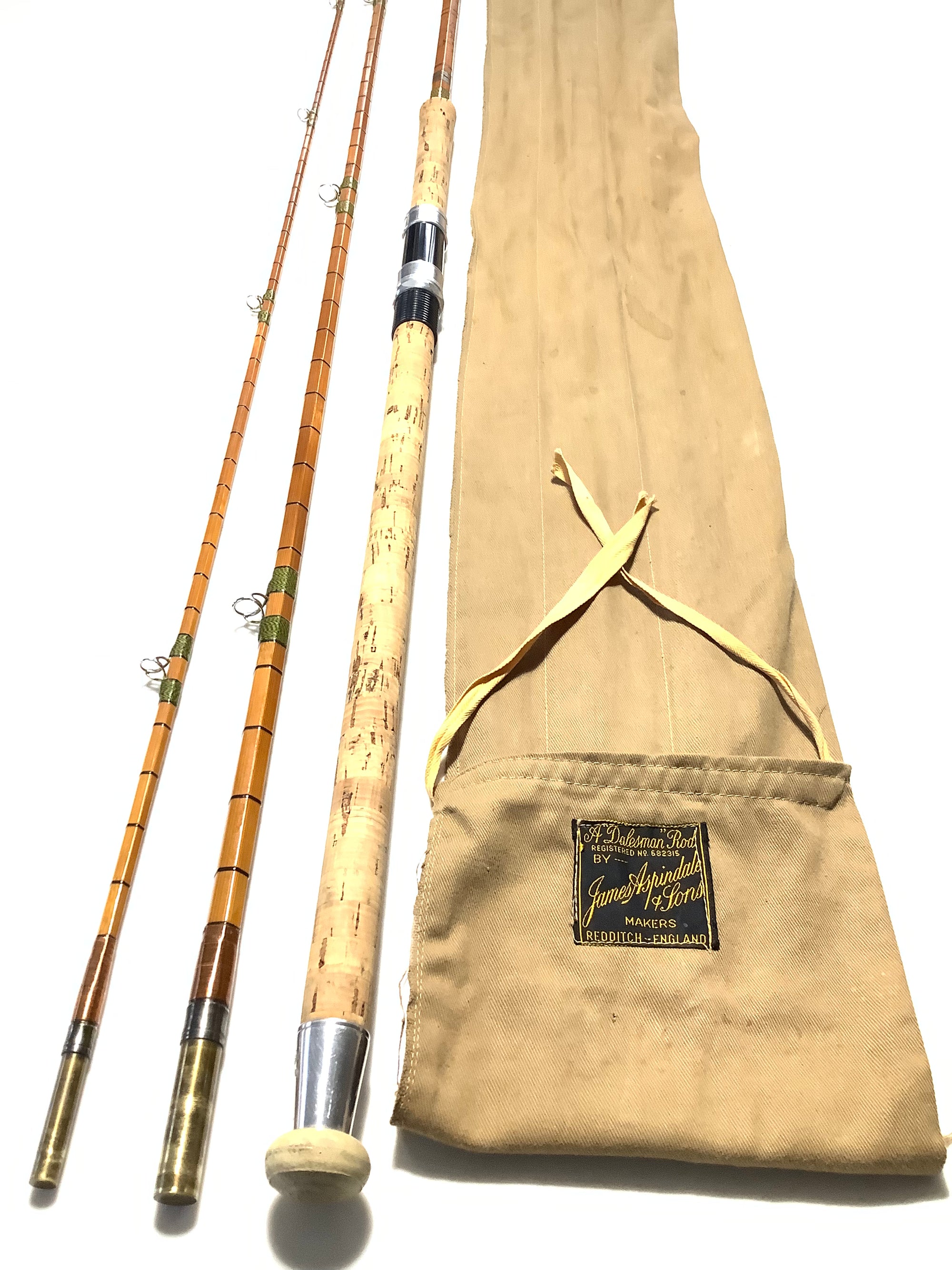 Rare Dalesman THE “WYDALE DE-LUXE” Quality Built Cane Rod By Aspindale & Sons