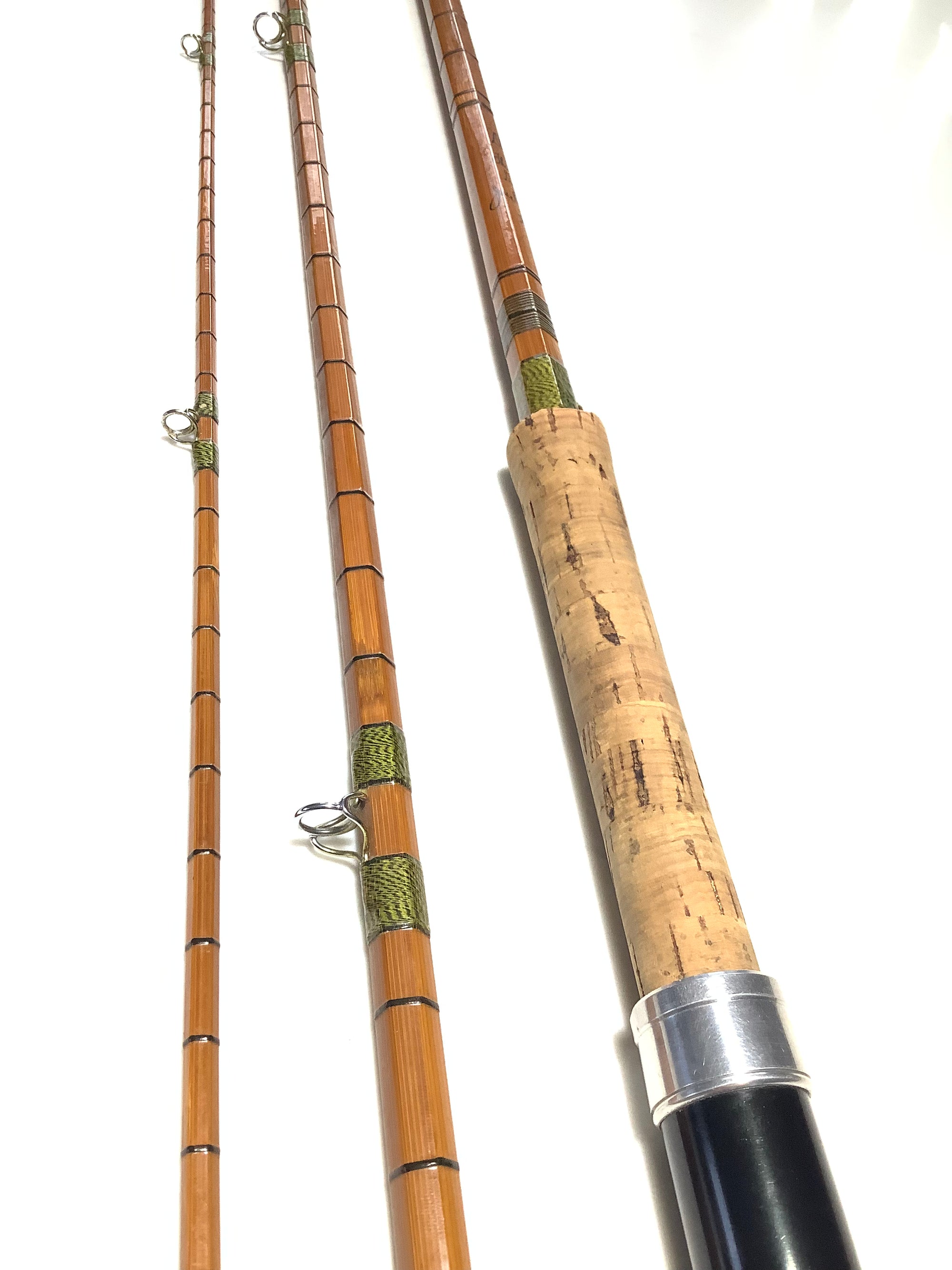 Rare Dalesman THE “WYEDALE DE-LUXE” Quality Built Cane Rod By Aspindal – Antique & Vintage Fishing Tackle
