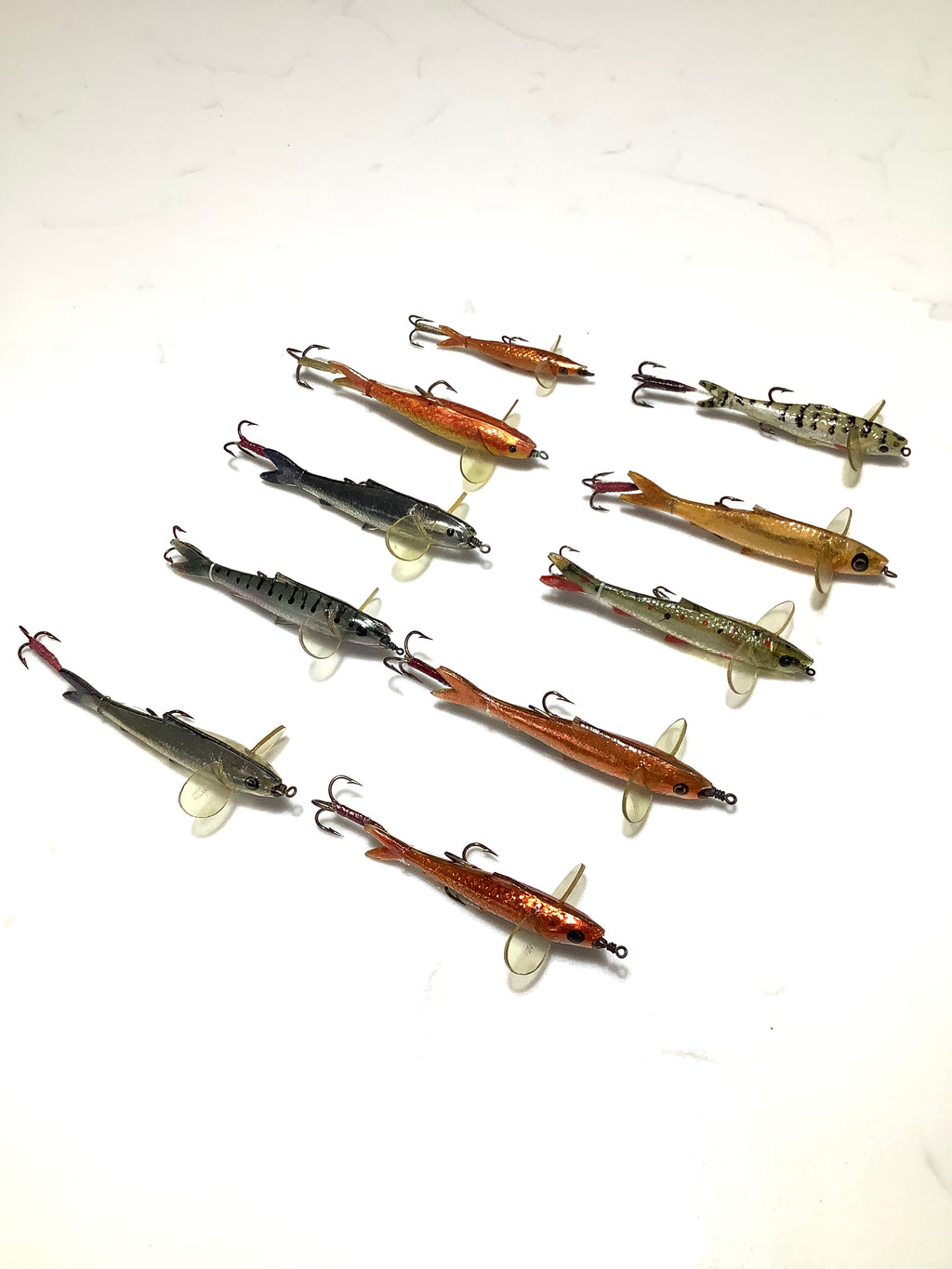 Antique Percy Wadham’s Lure Baits x 10 unused