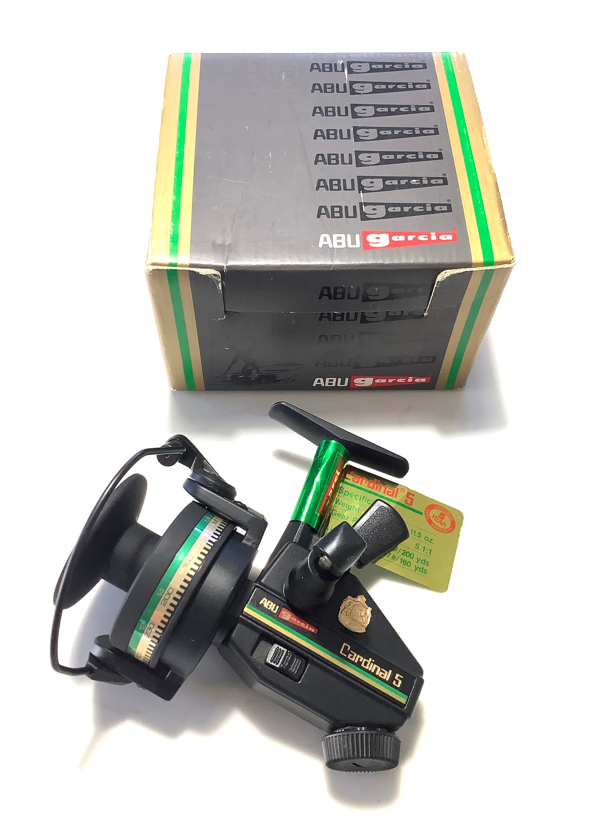 New unused Vintage ABU CARDINAL 5 Reel Boxed