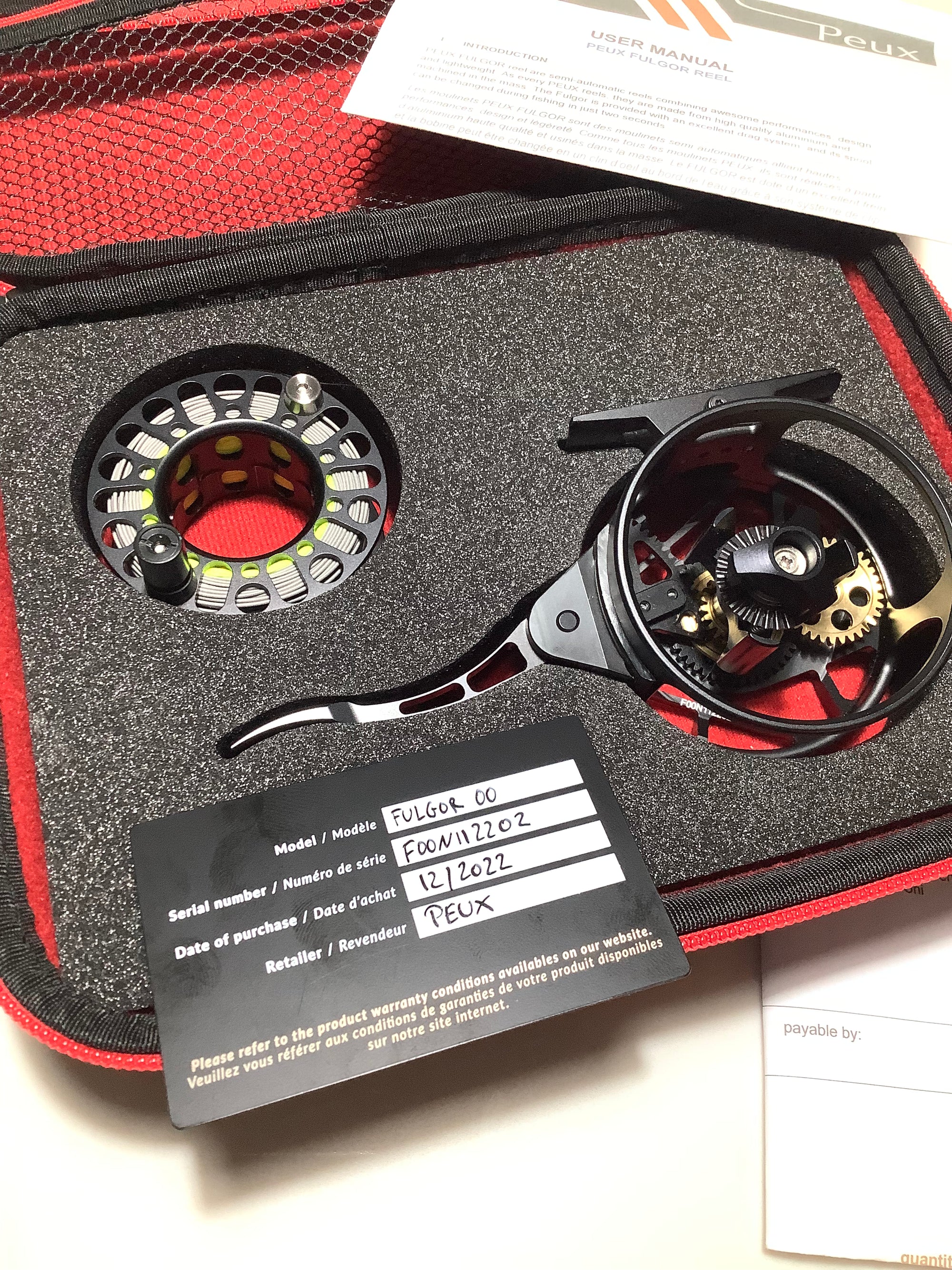 Swiss Finest Built PEUX 00 Fly Fishing Reel