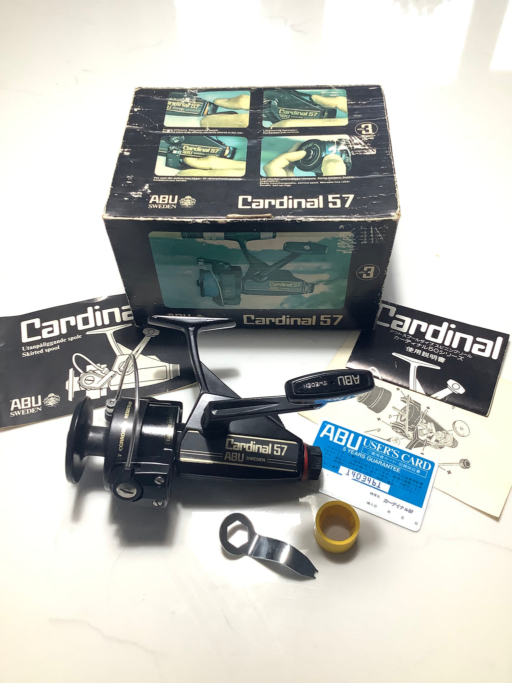 Boxed ABU CARDINAL 57 Fixed Spool Reel