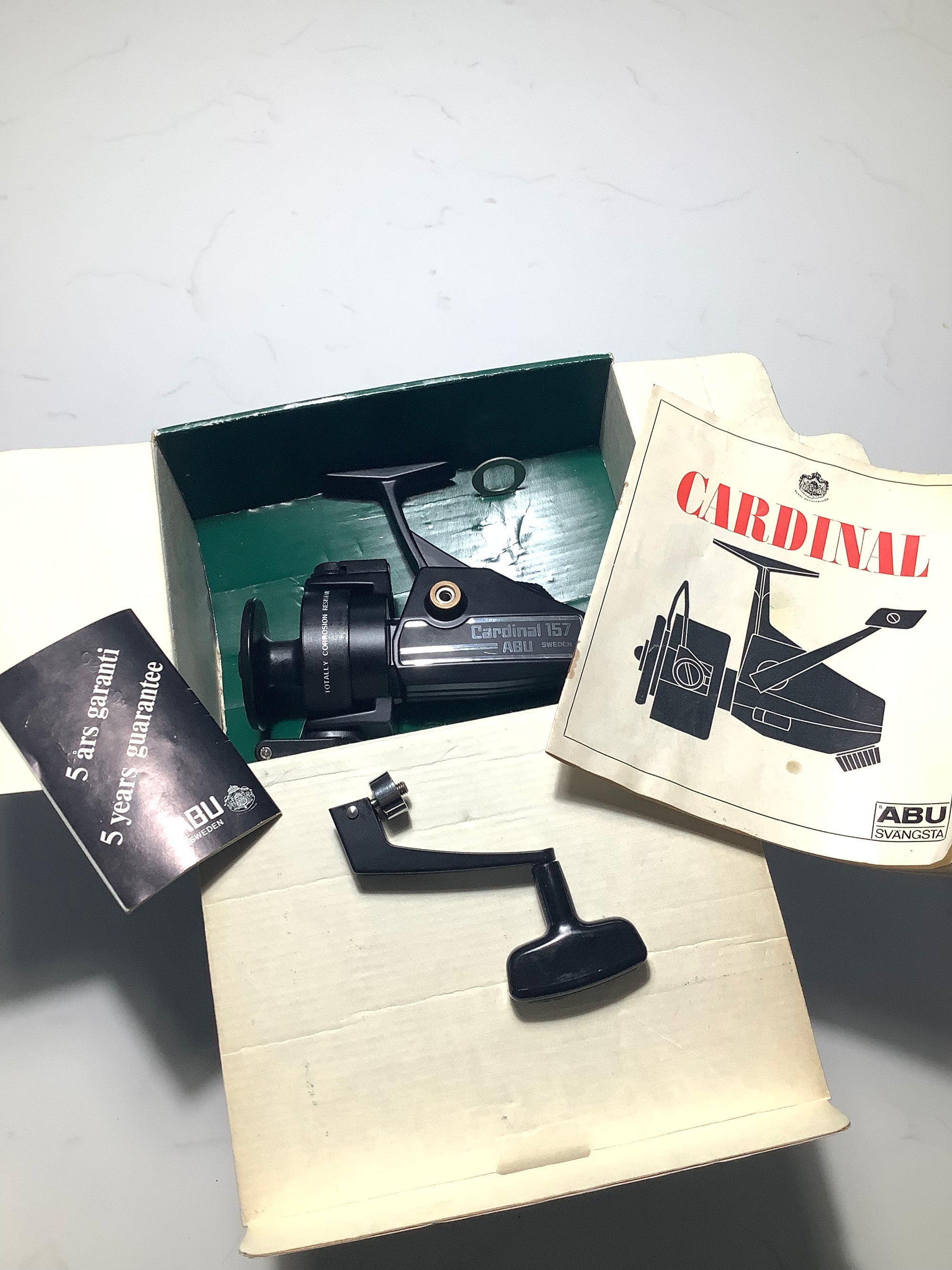 ABU 157 CARDINAL Fixed Spool Reel with Box set.