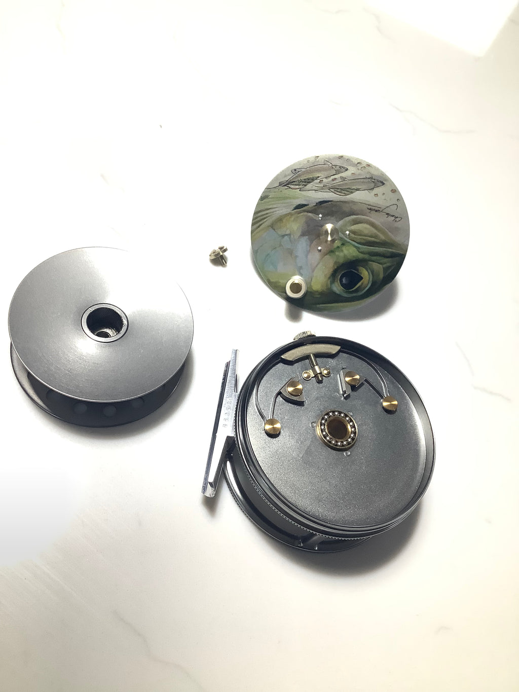 Hardy Bros Charles Jardine Artwork GRAYLING Perfect Fly Reel