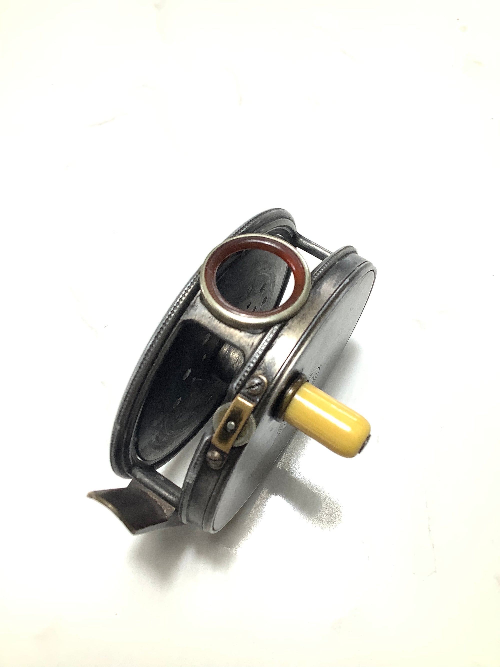 Rare￼ Antique Hardy Bros 1912 Perfect with RED AGATE Line Guide