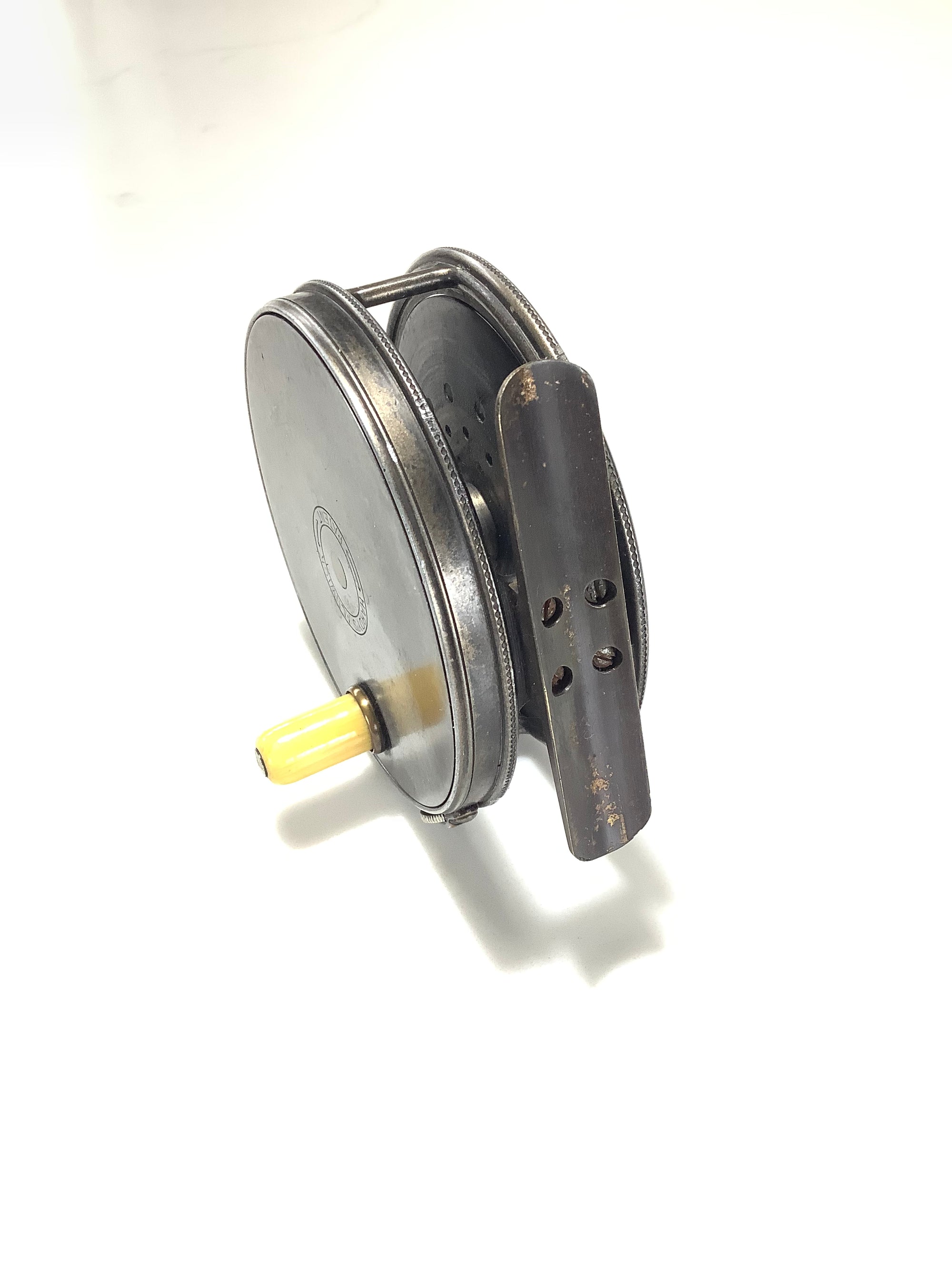 Rare￼ Antique Hardy Bros 1912 Perfect with RED AGATE Line Guide