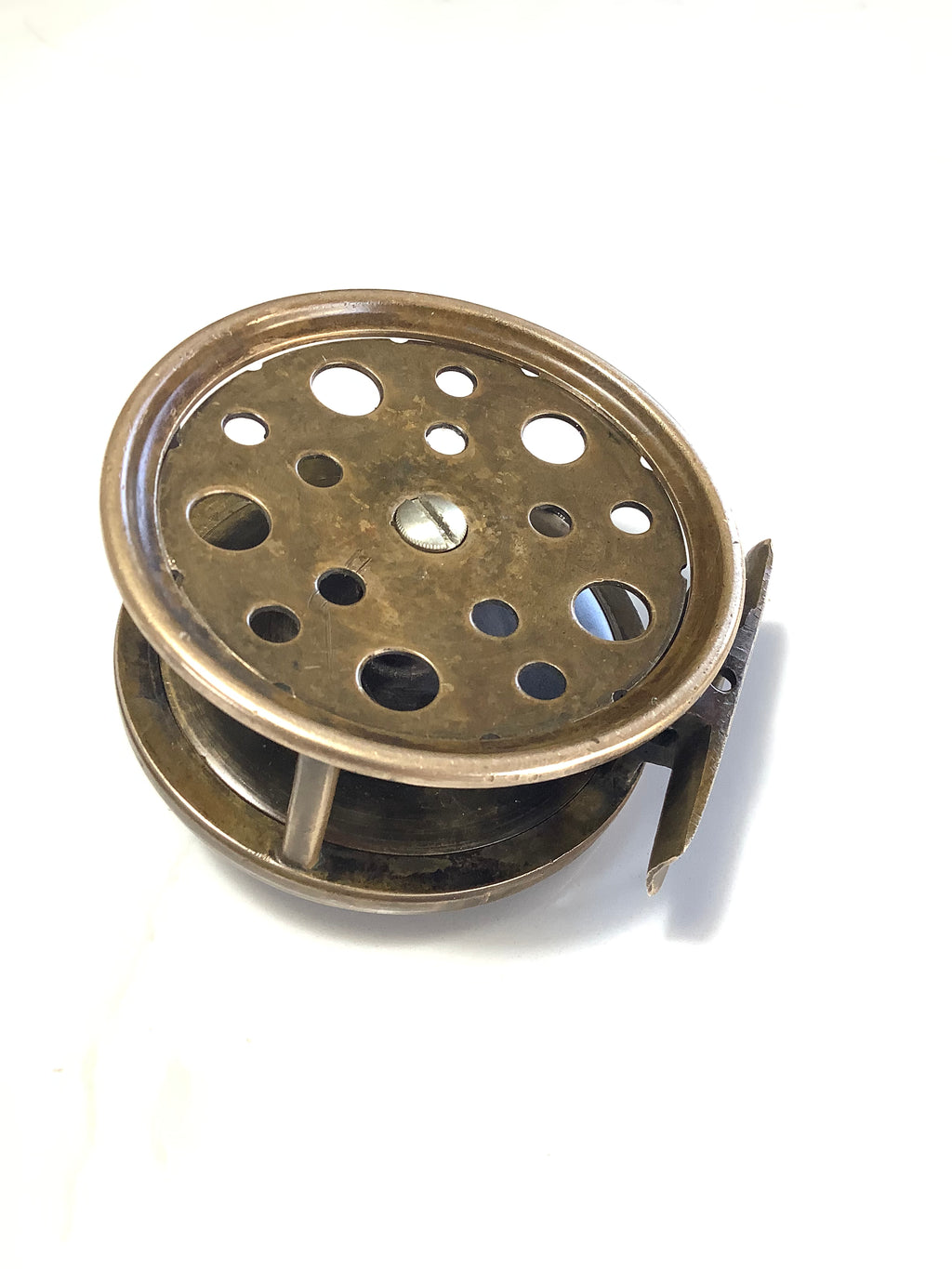 ANTIQUE 1896 HARDY BROS 3 1/4” Brass Perfect Fly Reel The Rare 3 1/4” Size