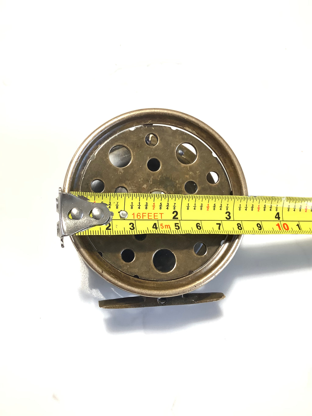 ANTIQUE 1896 HARDY BROS 3 1/4” Brass Perfect Fly Reel The Rare 3 1/4” Size