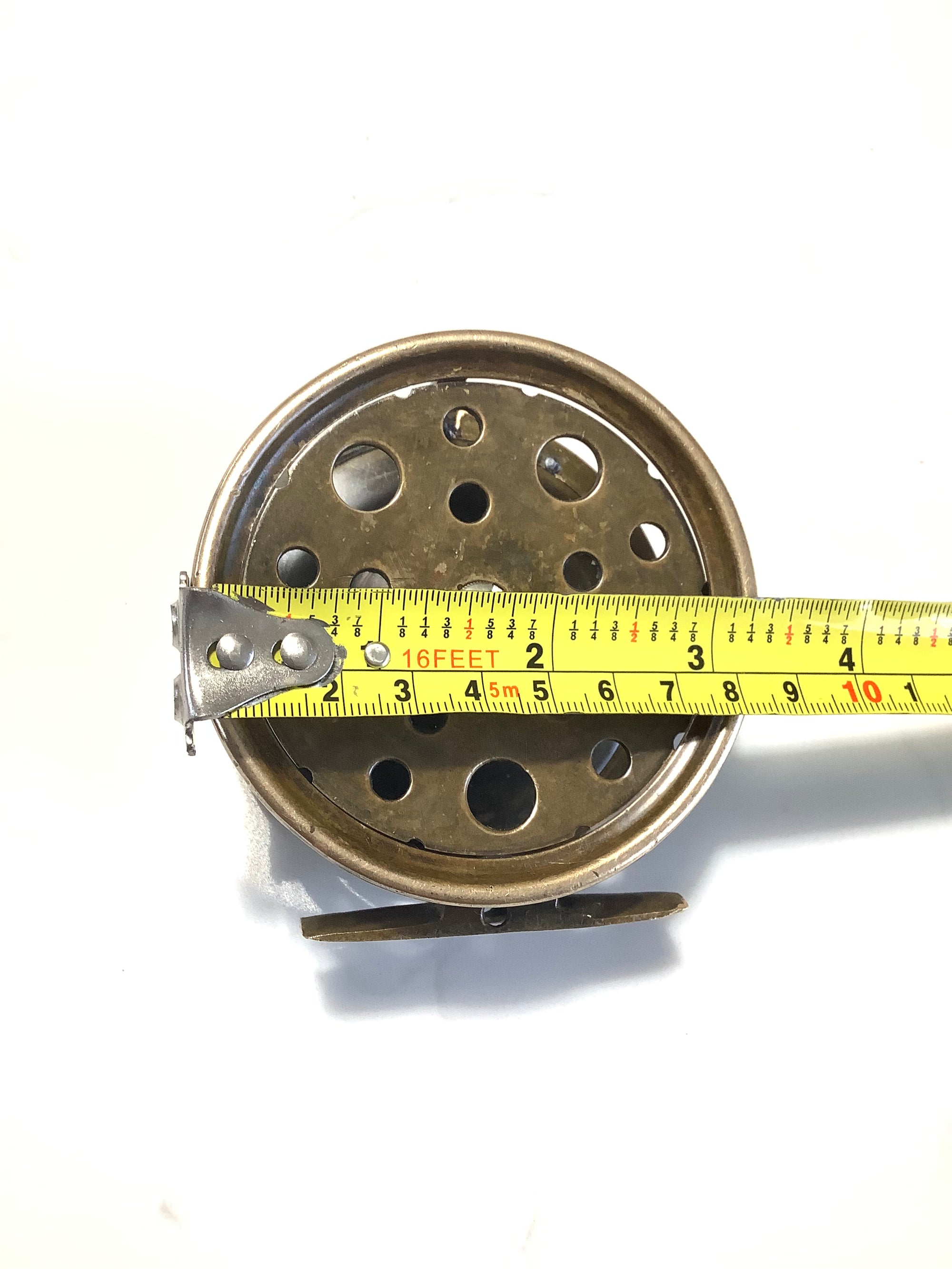 ANTIQUE 1896 HARDY BROS 3 1/4” Brass Perfect Fly Reel The Rare 3 1/4” Size