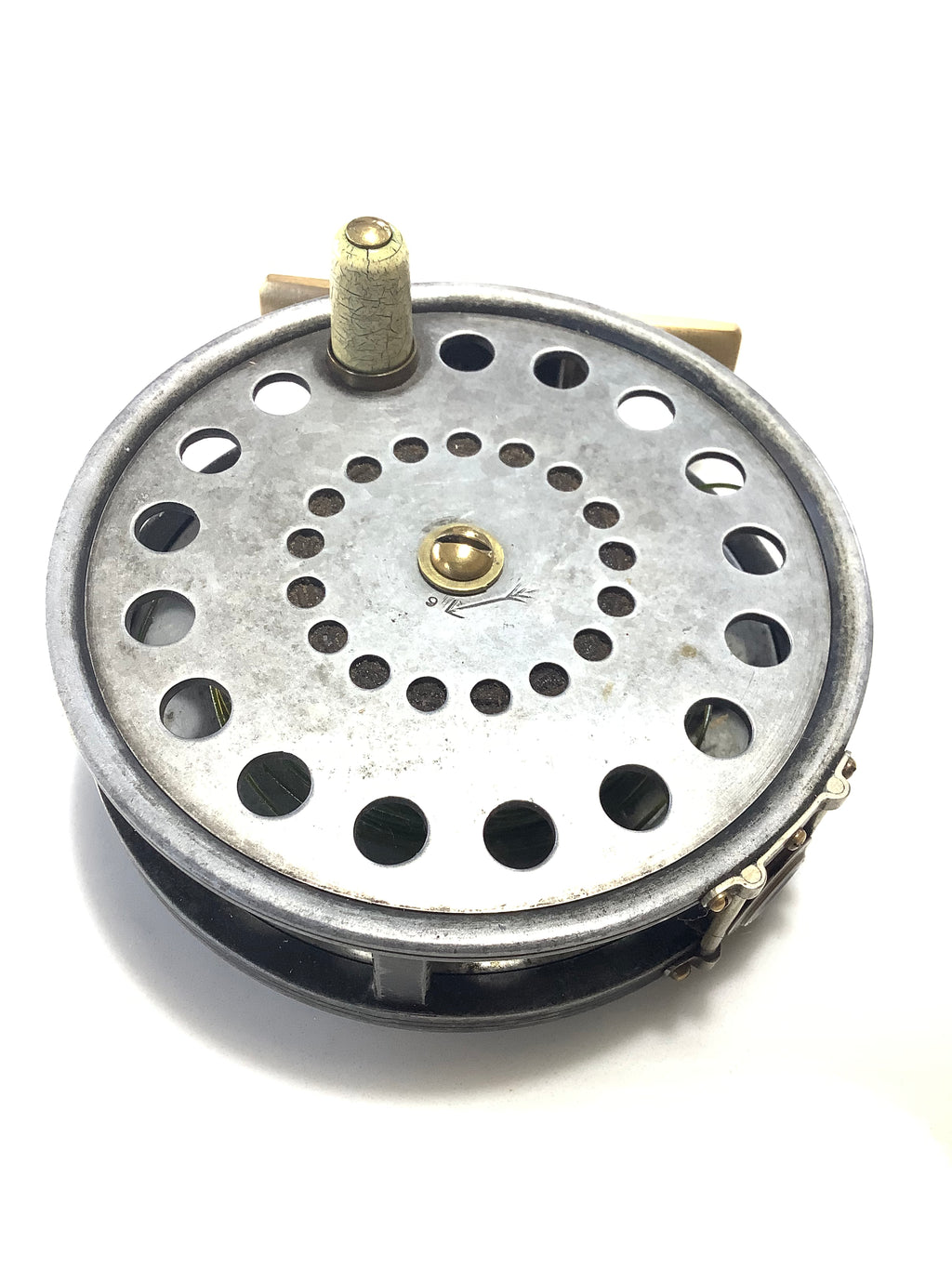 Antique EGGINGTON of Merton Fly Reel with AGATE LG Scarce