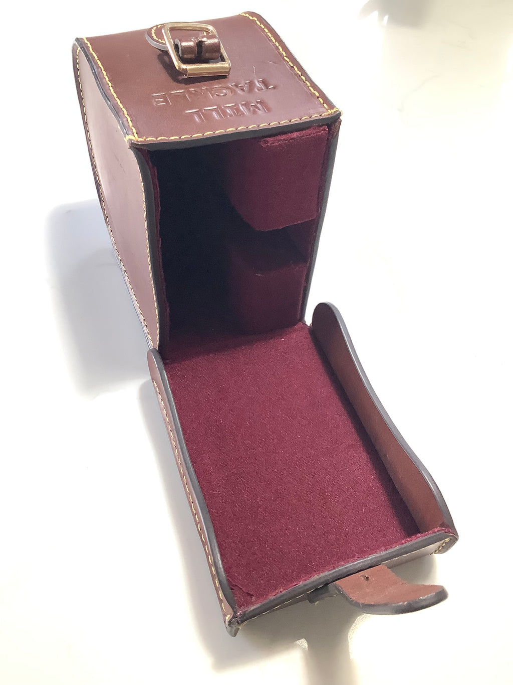 MILLS TACKLE BLOCK LEATHER REEL CASE