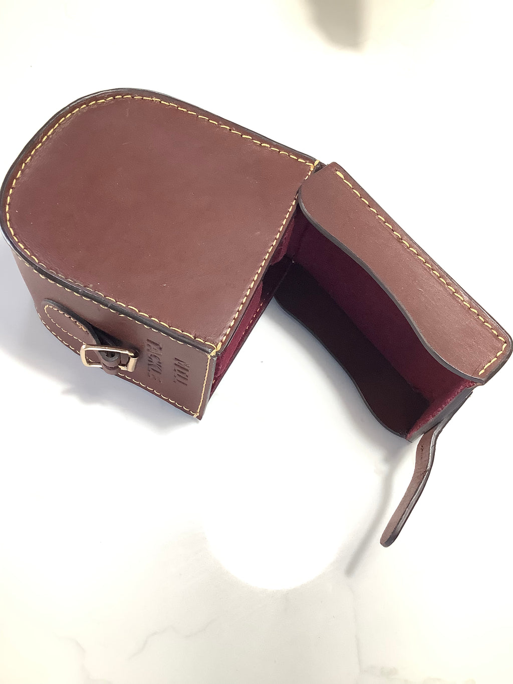 MILLS TACKLE BLOCK LEATHER REEL CASE