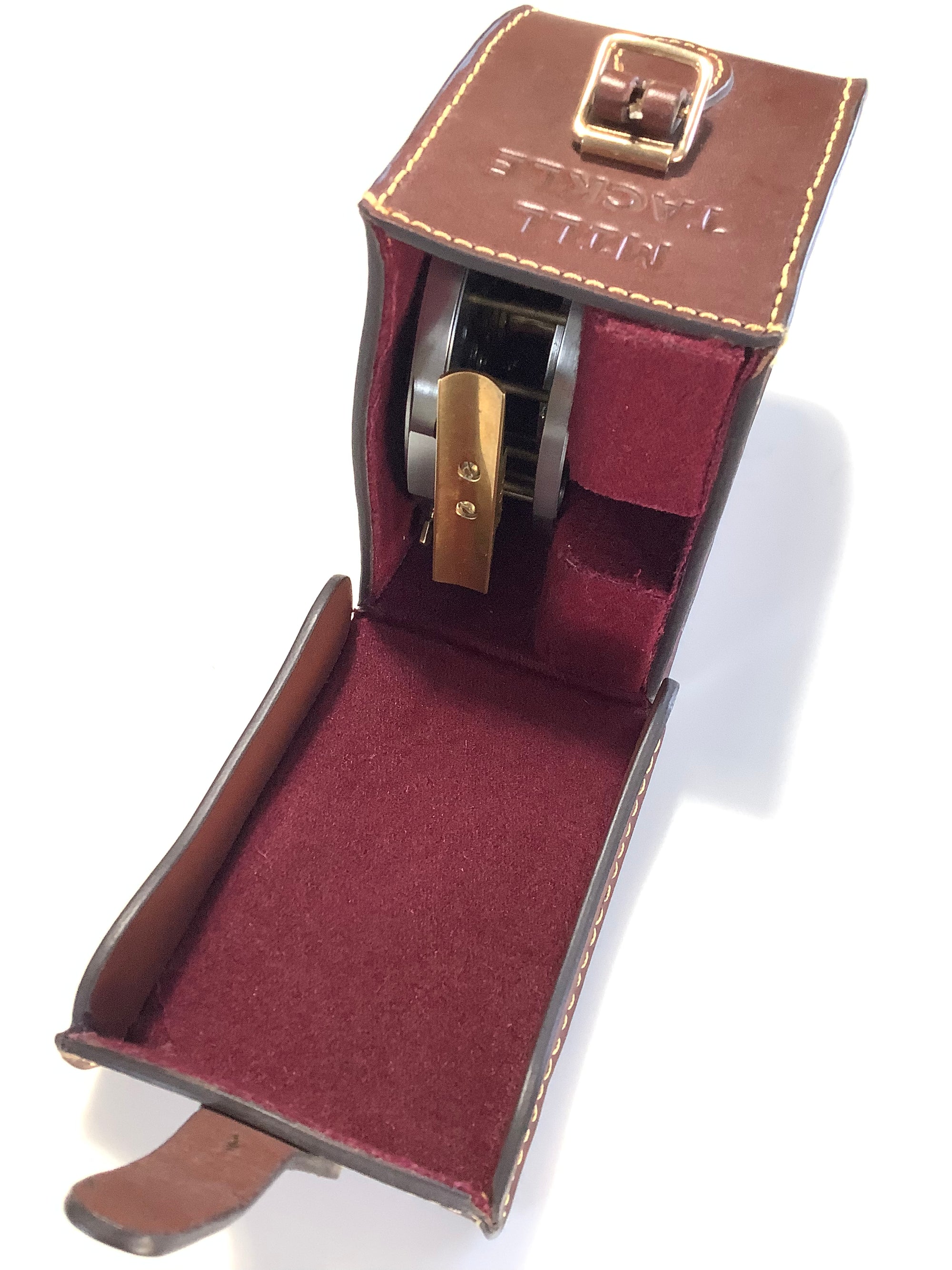 MILLS TACKLE BLOCK LEATHER REEL CASE