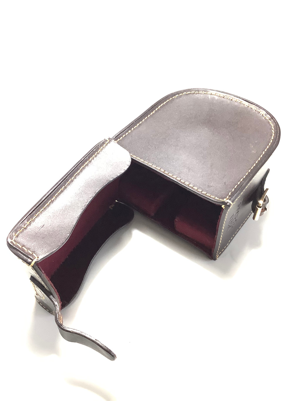 Rare Mill Tackle Company Block Leather Centrepin Case