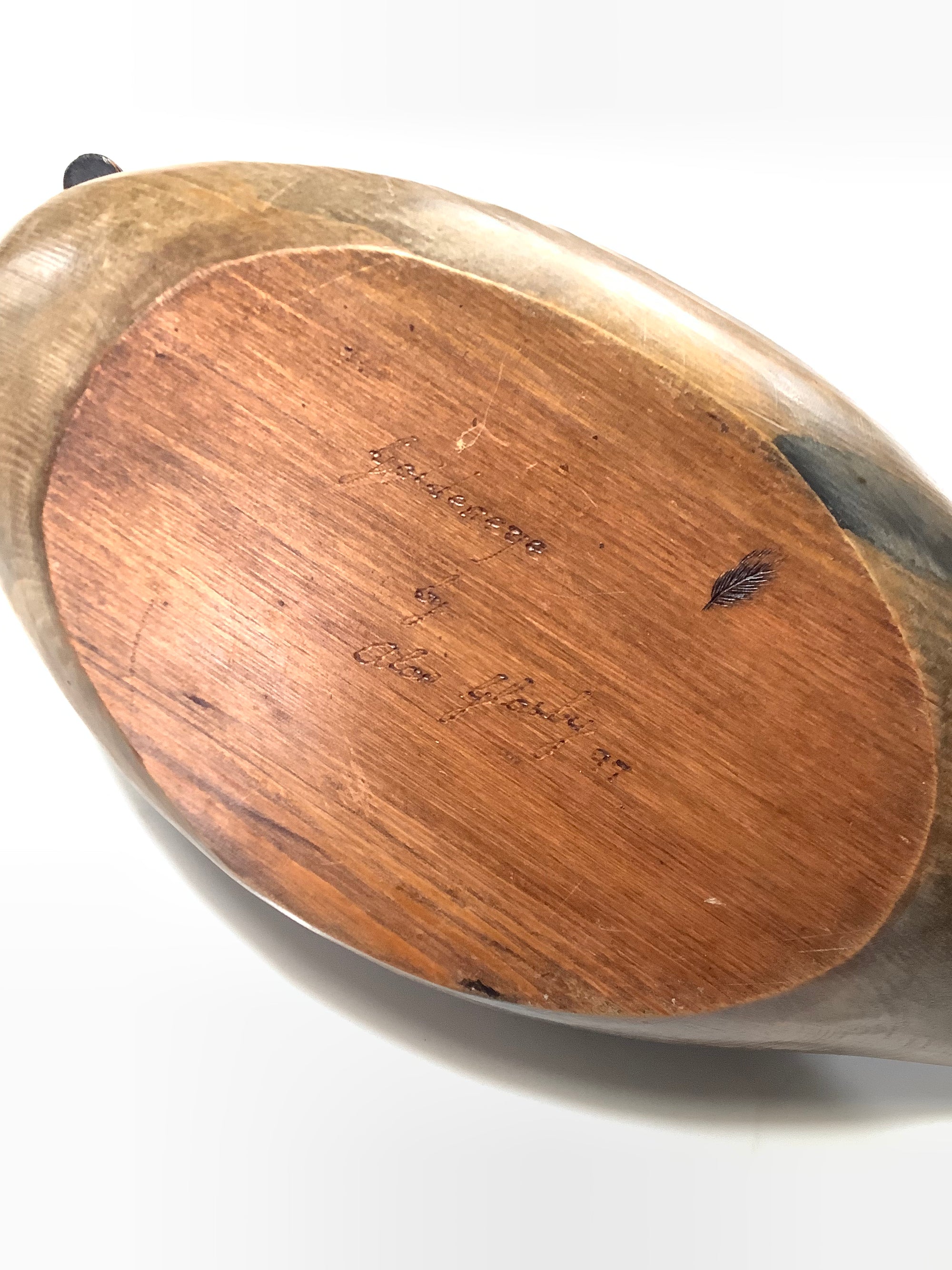 OBE GM ALLAN GLASBY Hand Carved Wood Crafted Ducks