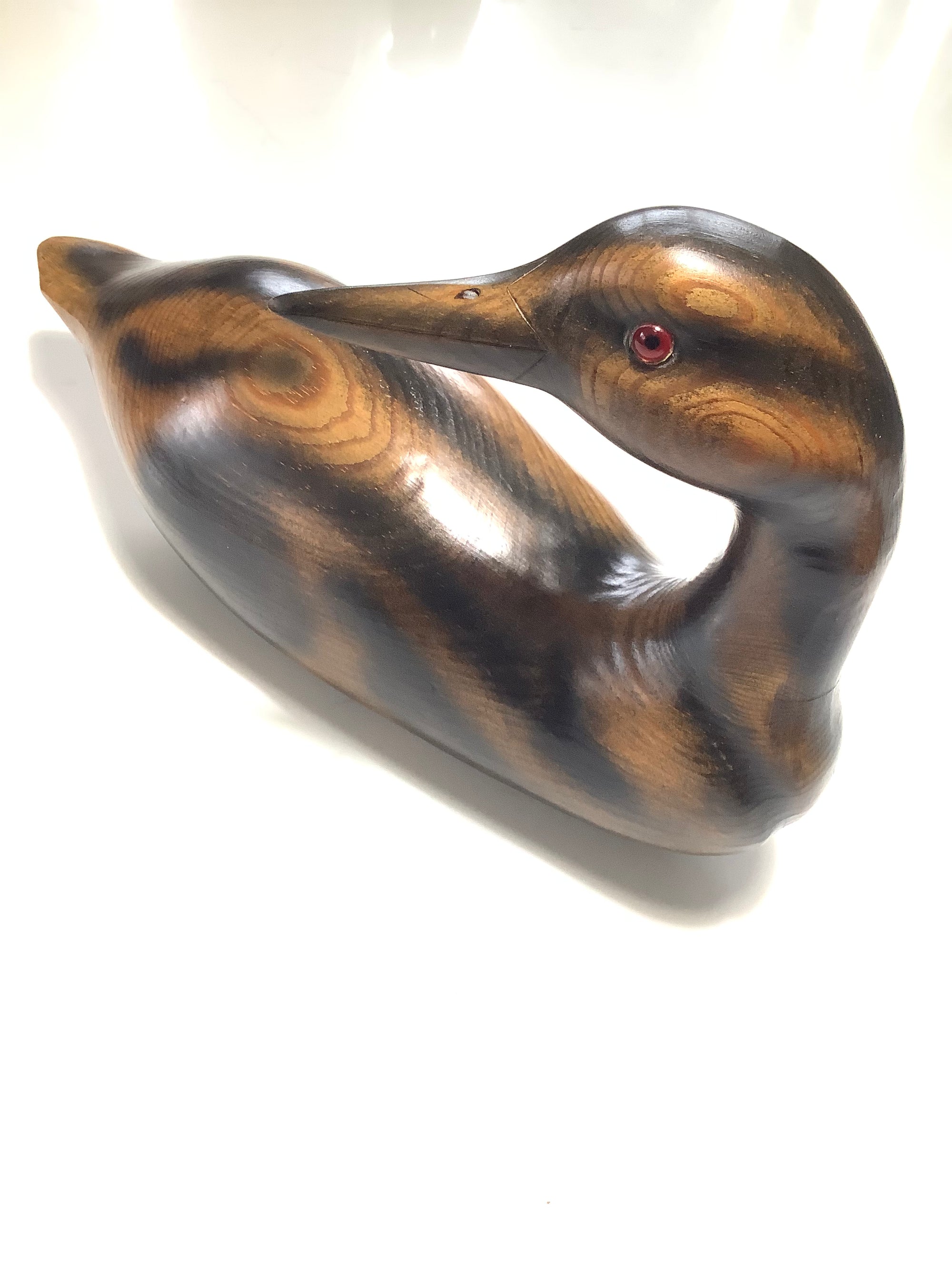 OBE GM ALLAN GLASBY Hand Carved Wood Crafted Ducks