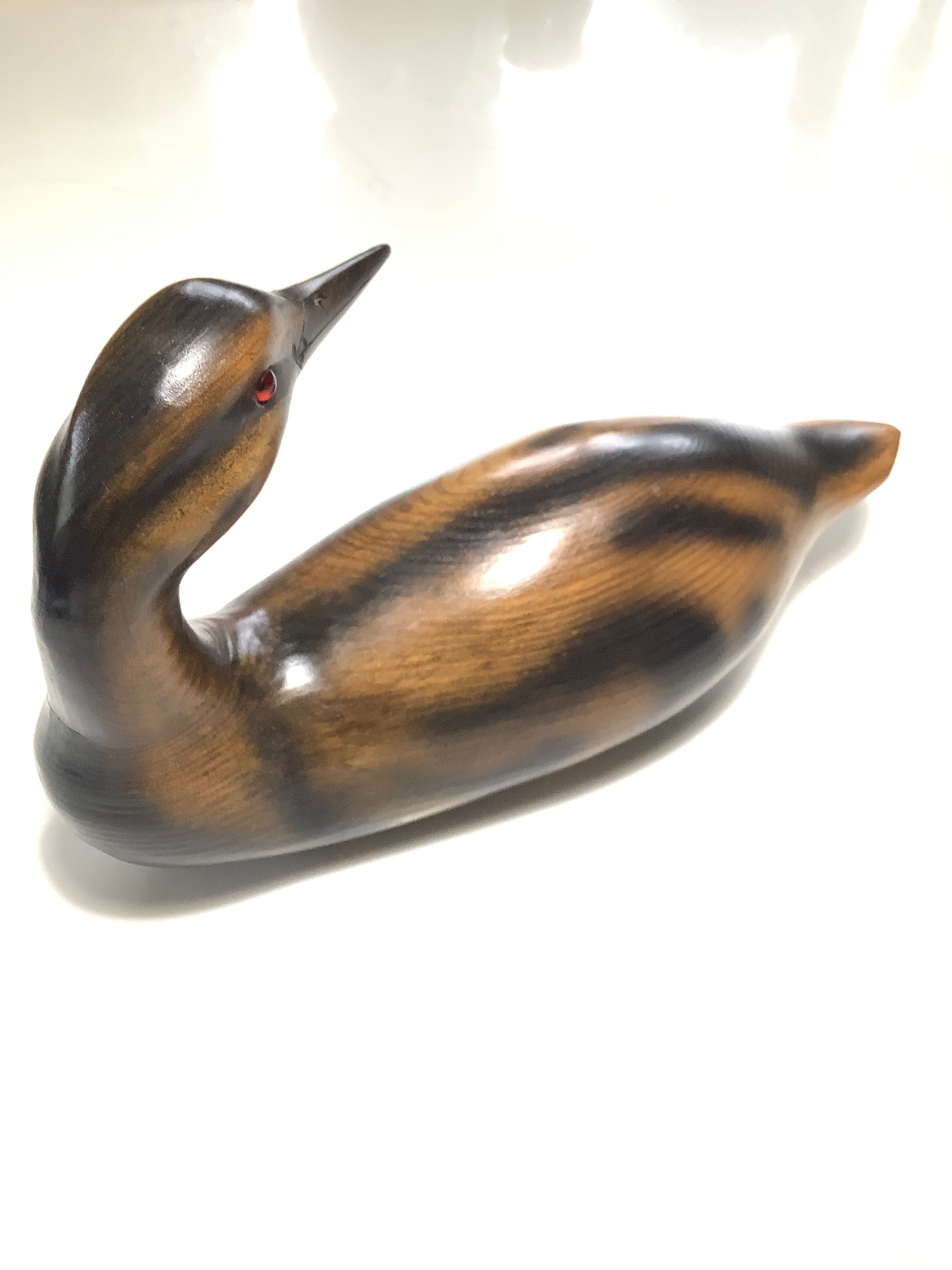 OBE GM ALLAN GLASBY Hand Carved Wood Crafted Ducks
