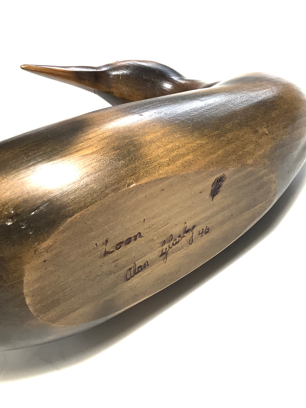 OBE GM ALLAN GLASBY Hand Carved Wood Crafted Ducks