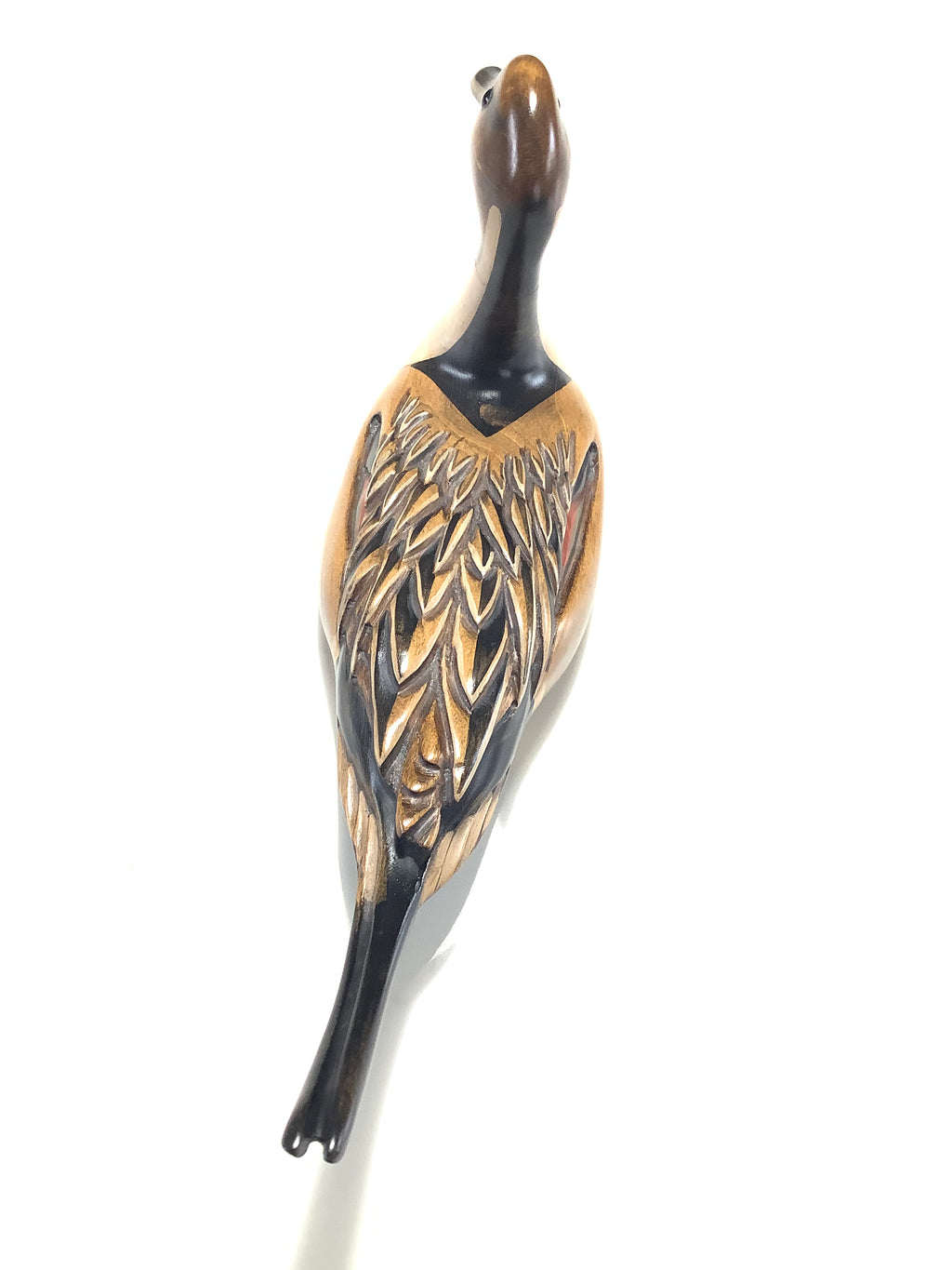 TOM TABER Hand Carved Wood Crafted PINTAIL Duck